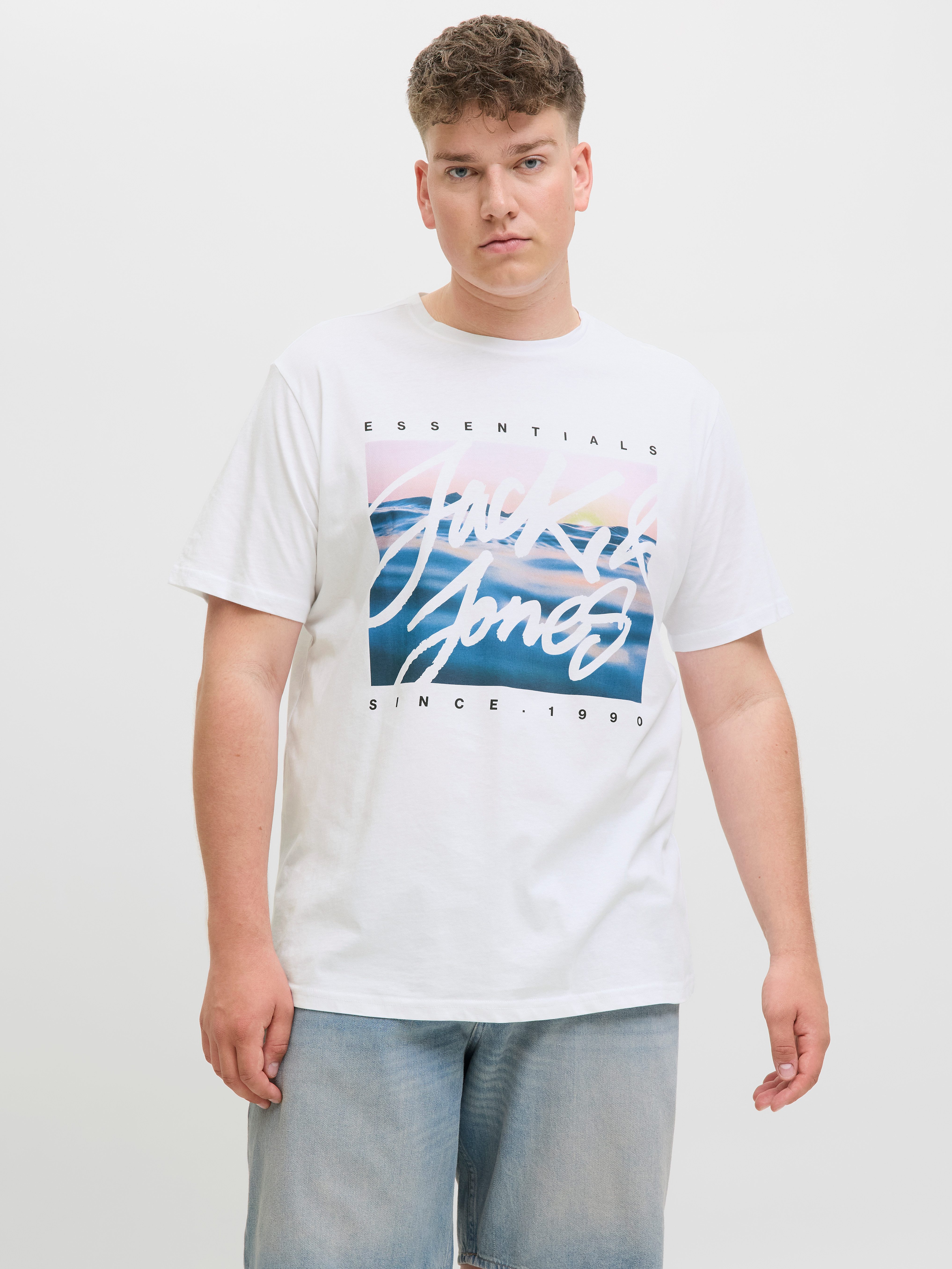 Jack & Jones PlusSize Print-Shirt JJCOLTON günstig online kaufen