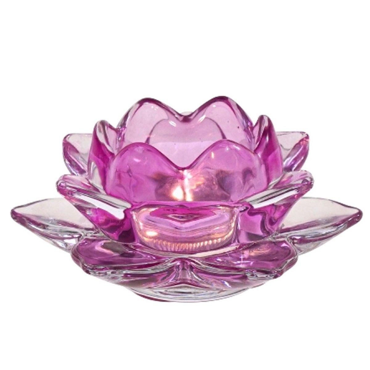 Werner Voß Kerzenhalter Kerzenleuchter Teelichthalter Lotus Blüte Pink