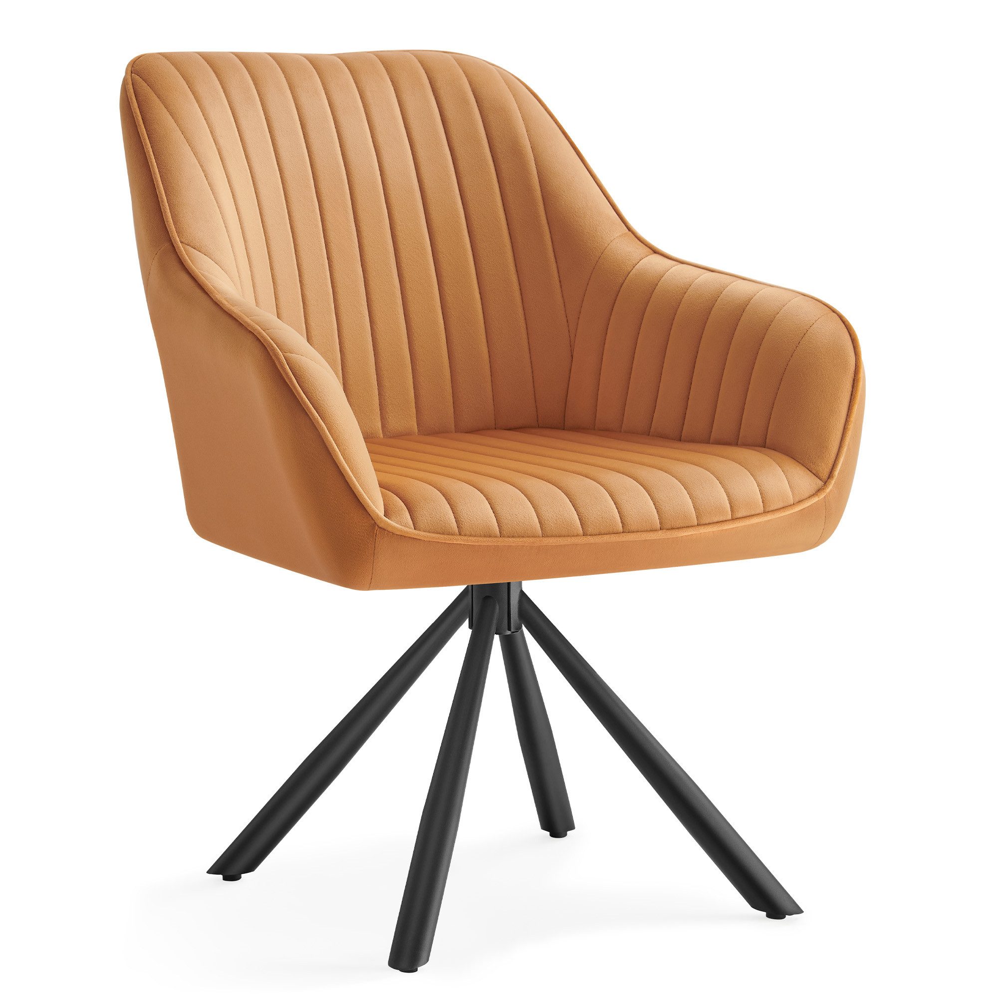 SONGMICS Esszimmerstuhl (1 St), Esszimmerstuhl, Küchenstuhl drehbar, Stahlb günstig online kaufen