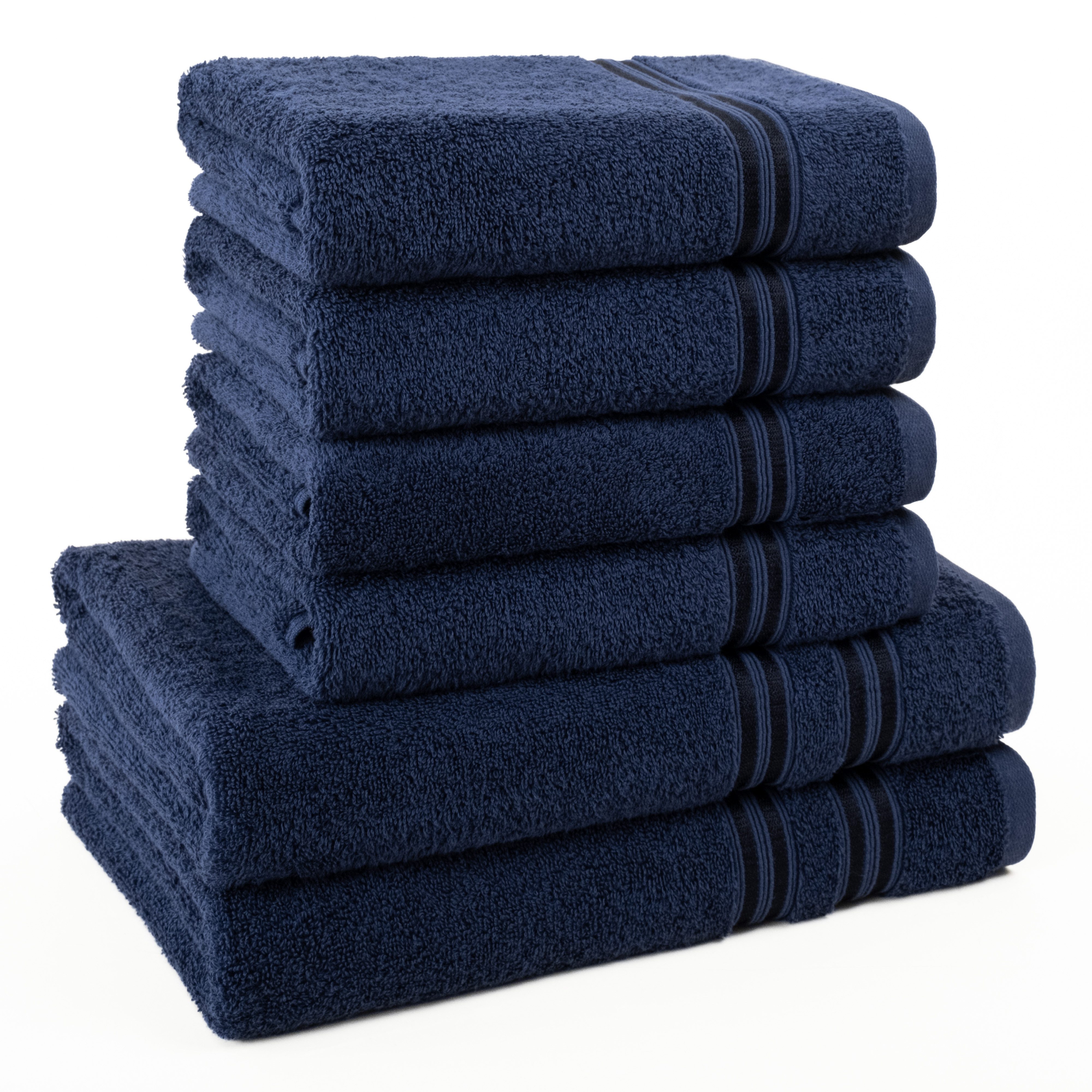 Handtuch Set 6-teiliges Handtuch Set, 100% Baumwolle, Weich & Saugstark
