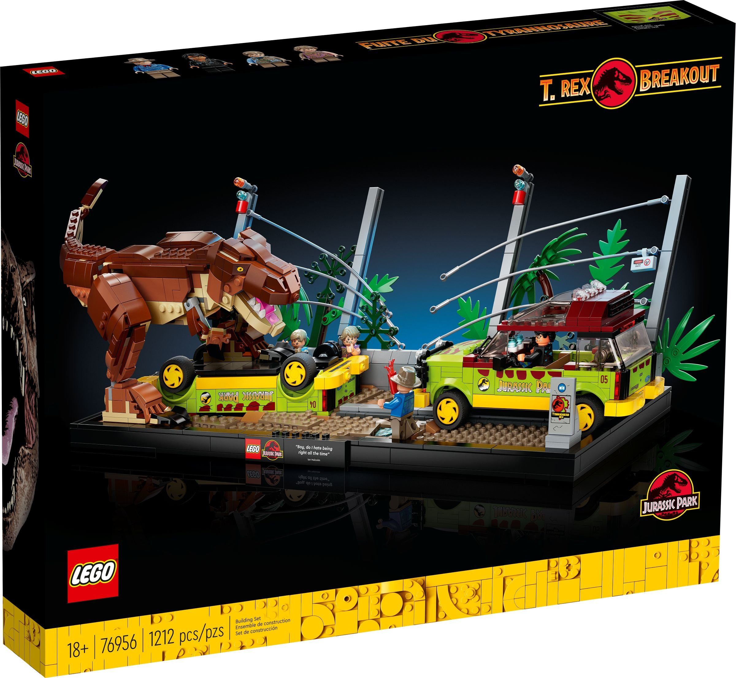 LEGO® Jurassic World 76956 Ausbruch des T. Rex Konstruktionsspielsteine günstig online kaufen