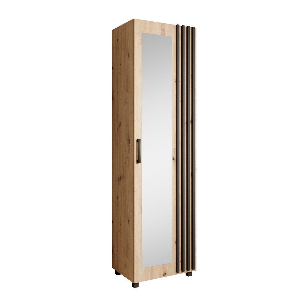 Beautysofa Garderobenschrank mit Tür und Spiegel LIVIA (passt perfekt in je günstig online kaufen