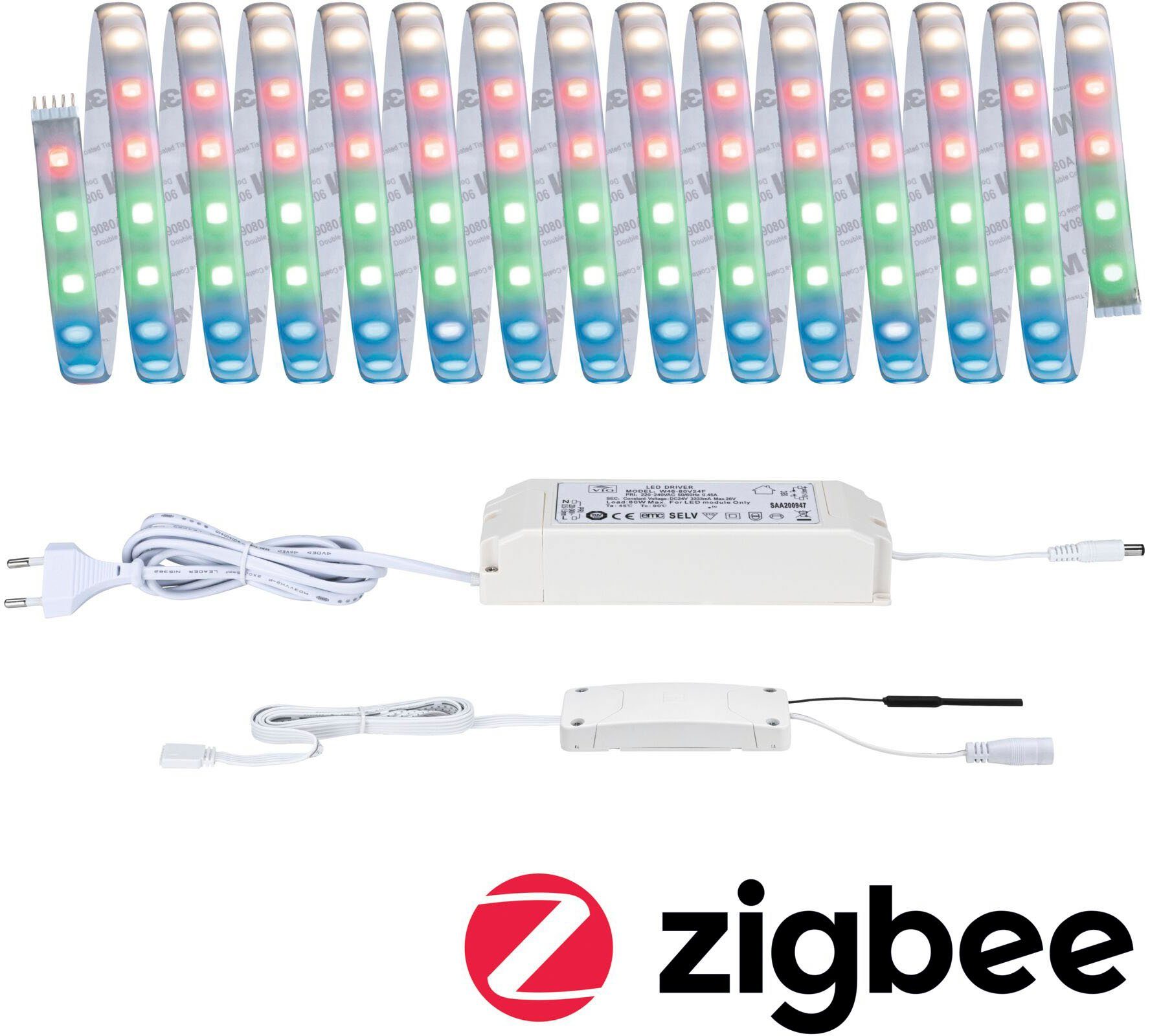 Paulmann MaxLED 500 Basisset IP44 RGBW ZigBee 5m günstig online kaufen