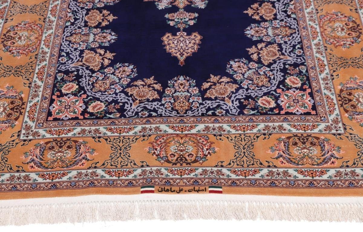 Orientteppich Isfahan Seidenkette 137x177 6 Handgeknüpfter Höhe: mm rechteckig, Trading, Orientteppich, Nain