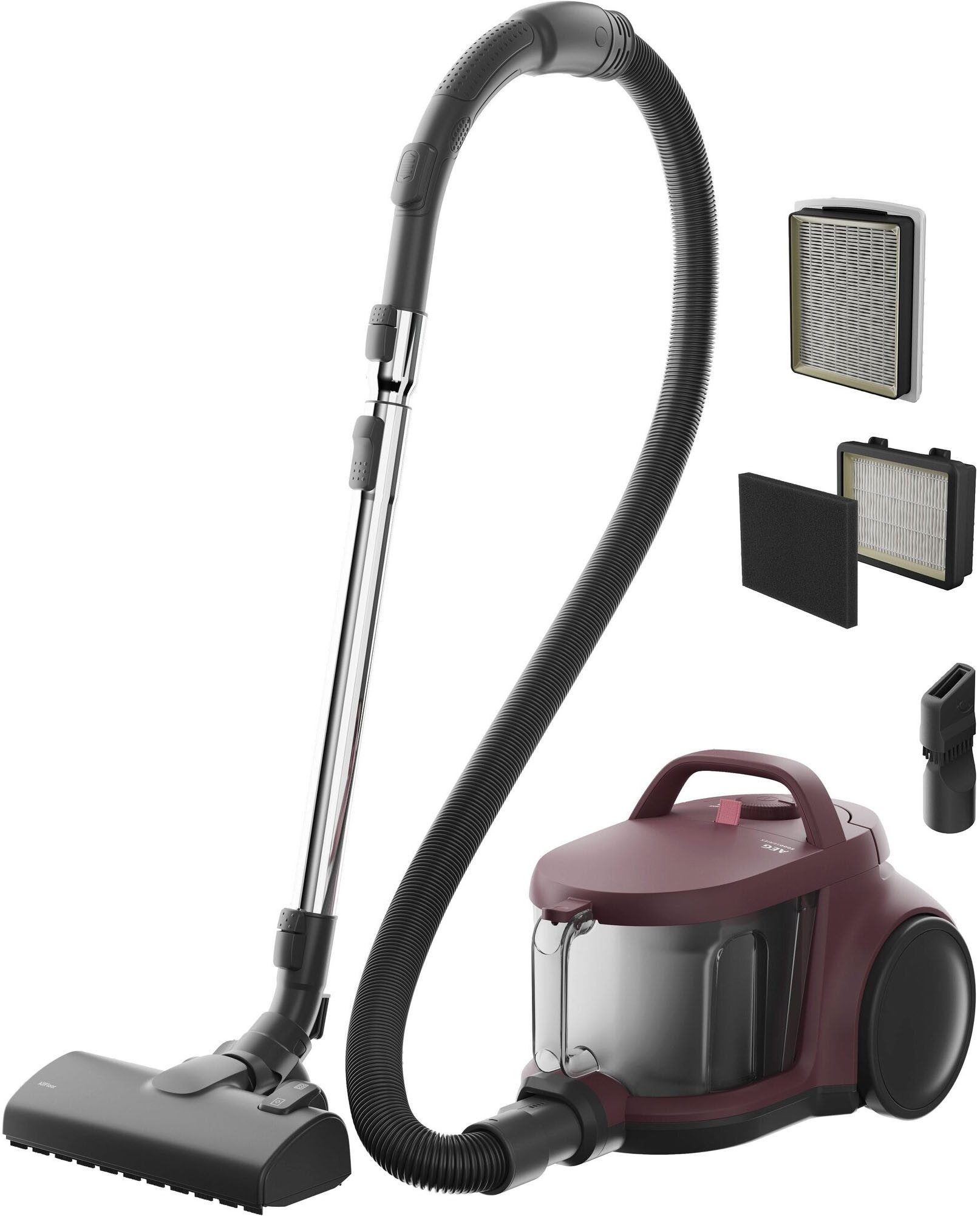AEG Bodenstaubsauger CLEAN 5000BEUTELLOSER STAUBSAUGER (AL51C1DRF), 1000 W, beutellos, hohe Saugleistung, kompakt, AllFloor-Bodendüse, waschbarer HEPA-Filter