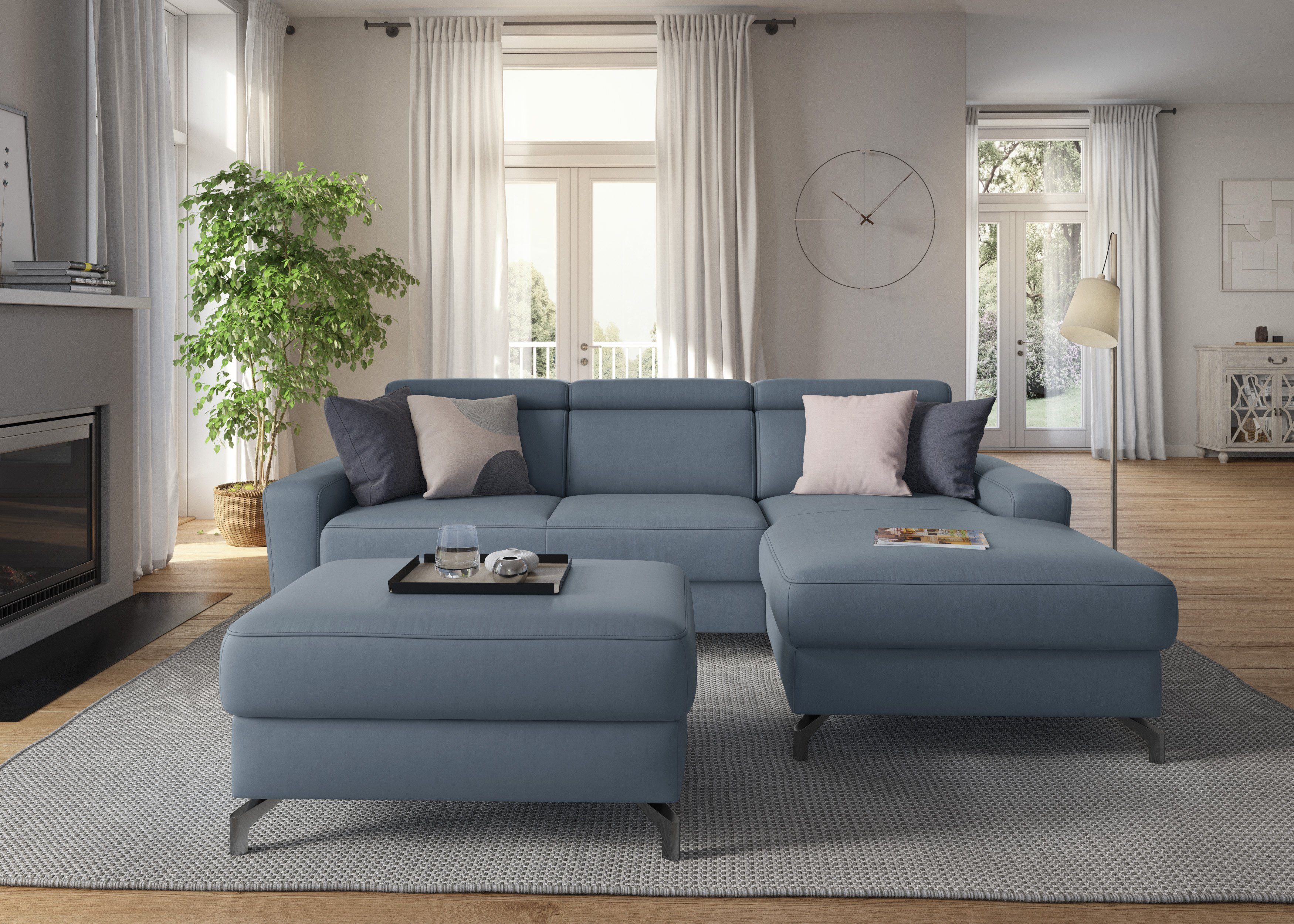 sit&more Ecksofa Scarlett L-Form, inklusive Kopfteilverstellung, günstig online kaufen