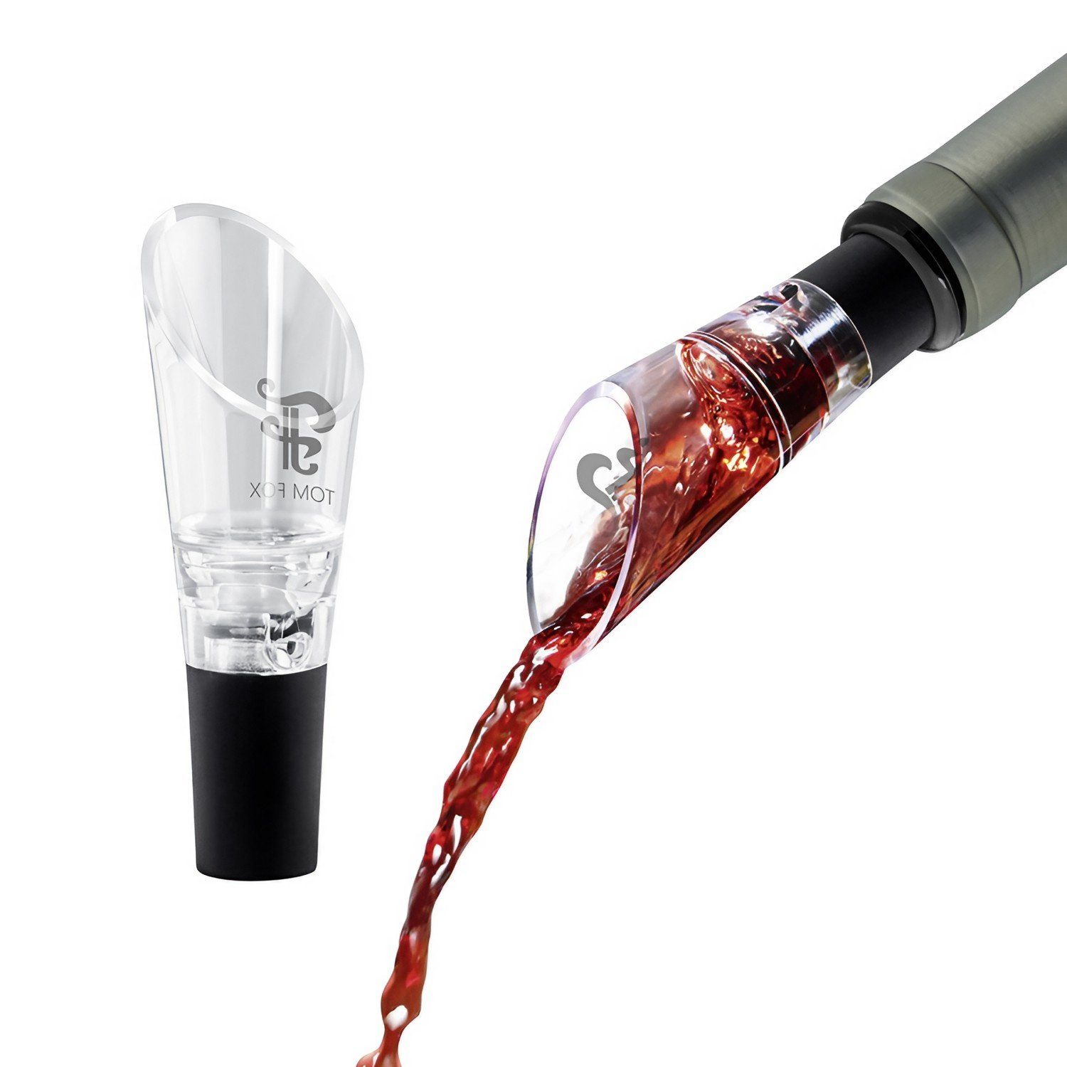 Flaschenausgießer Weinausgießer - Filtro, mit Weinsteinsieb