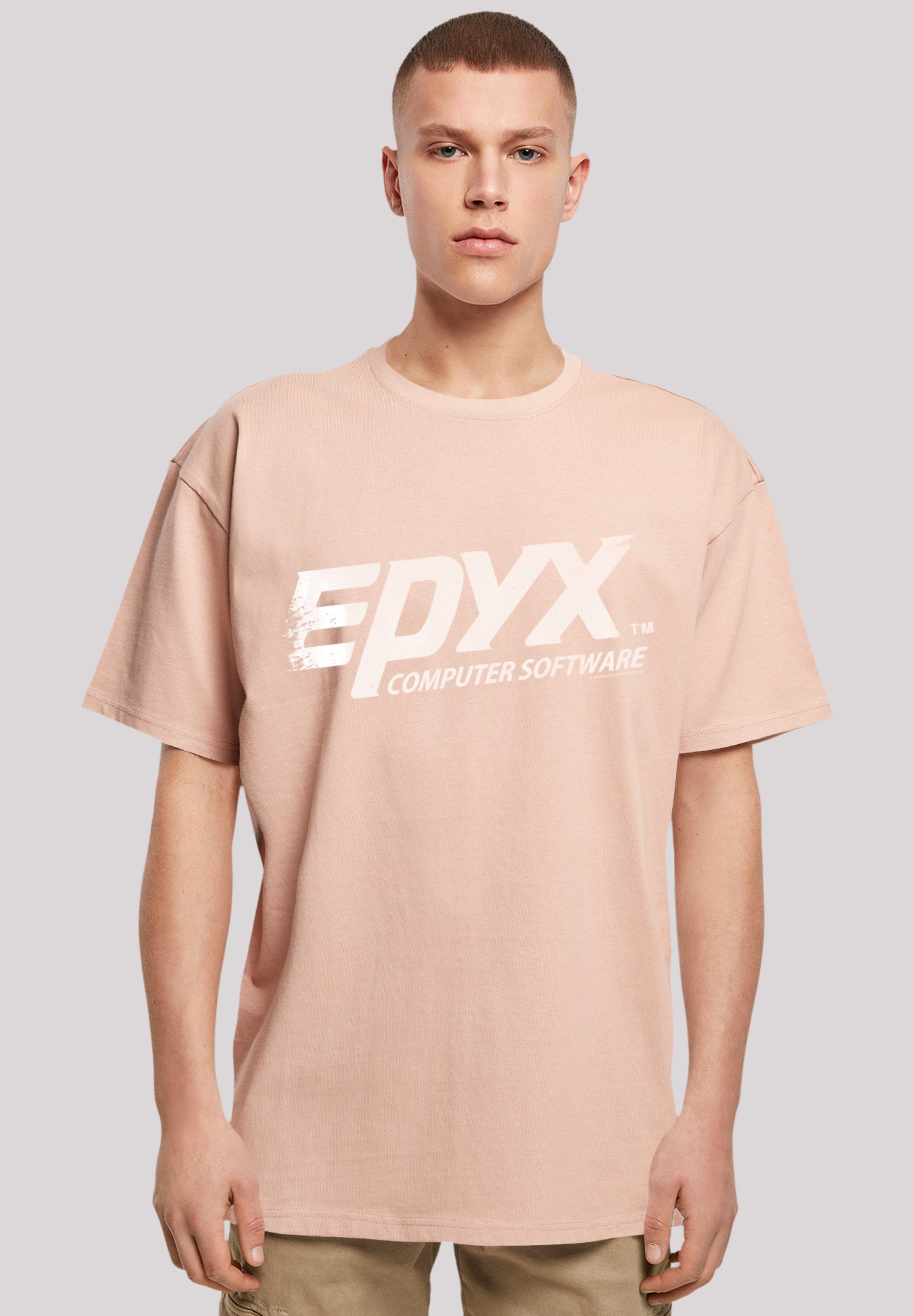 F4NT4STIC T-Shirt EPYX Logo WHT Print amber