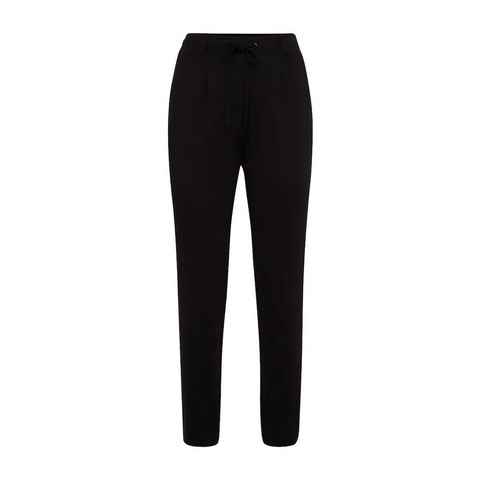 TOM TAILOR Stoffhose Elegante Business Stoffhose Loose Fit Ankle Pants mit Tunnelzug 4650 in Schwarz