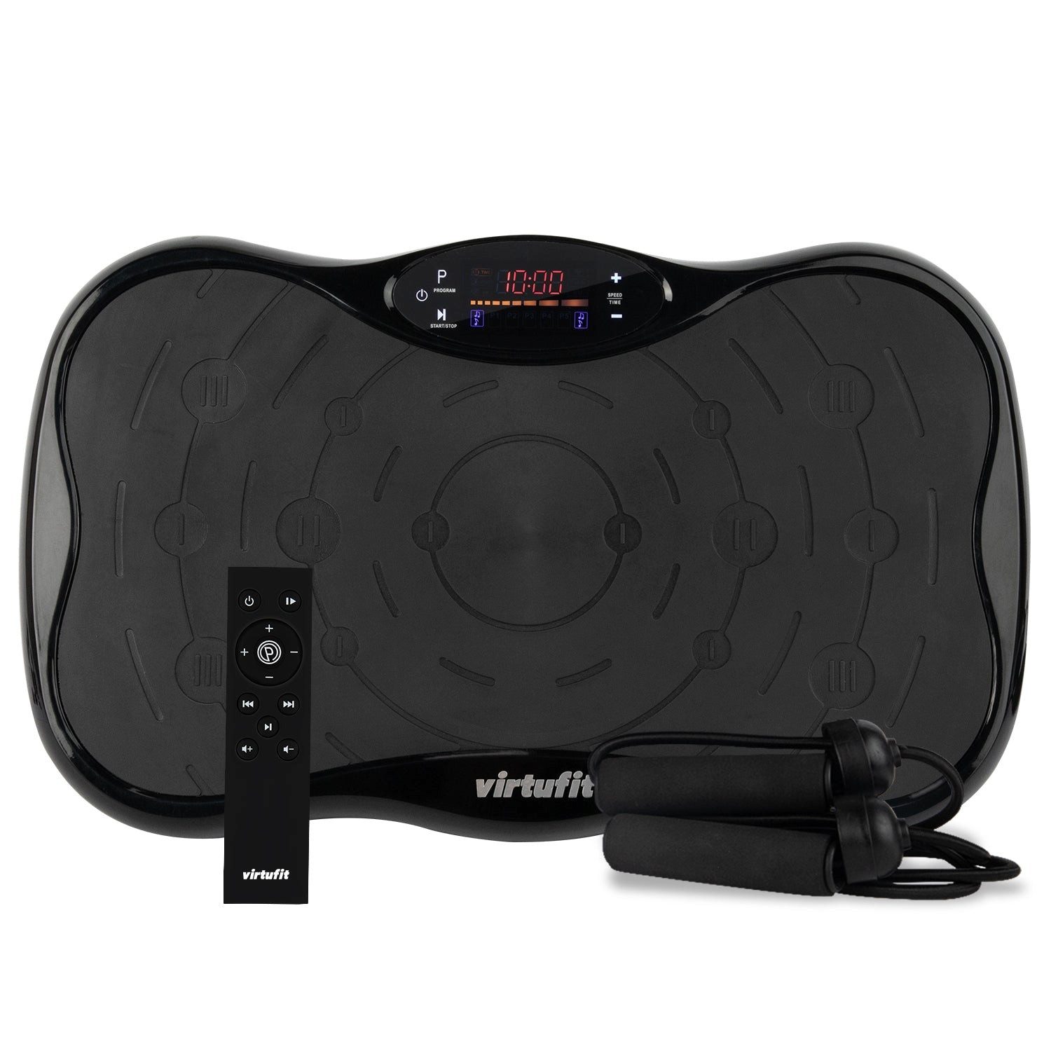 VirtuFit Vibrationsplatte VirtuFit Fitness Vibrationsplatte mit 6 Programmen, 99 Geschwindigkeit