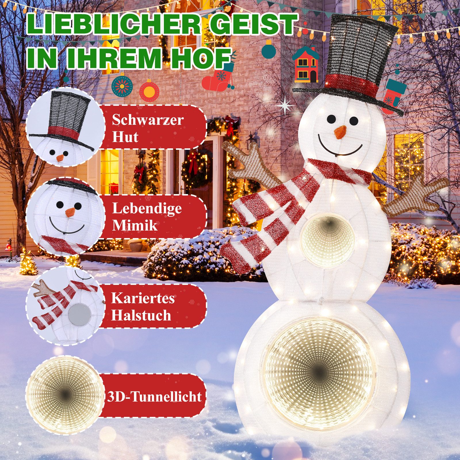 Elegear LED-Dekofigur halloween deko, aufblasbare halloween günstig online kaufen