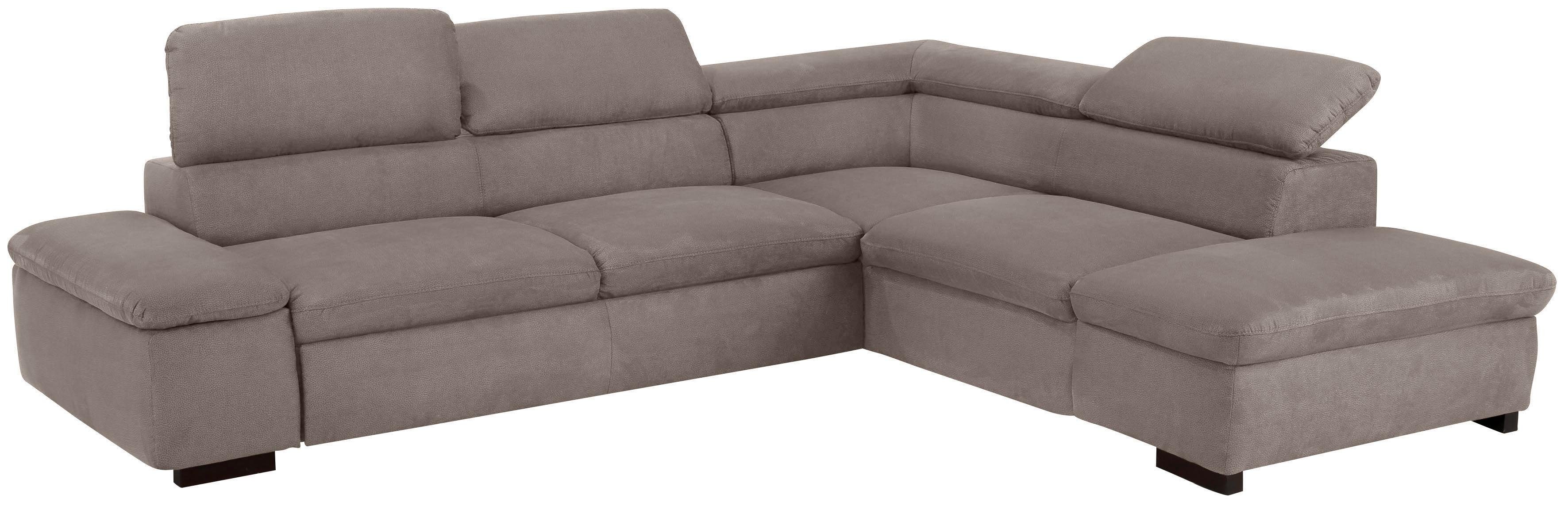 OTTO home Ecksofa Alberto L-Form, mit Kopfteilverstellung, wahlweise mit Bettfunktion