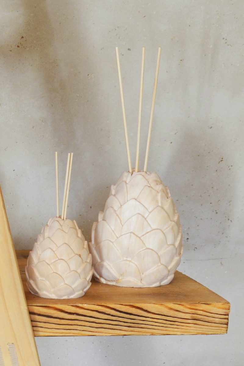 Demi Art Zirbenkissen Raumduftzapfen mit Stäbchen - ZIRBE - zirbenholz