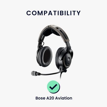 kwmobile 2x Ohr Polster für Bose A20 Aviation Headset Ohrpolster (Ohrpolster Kopfhörer - Kunstleder Polster für Over Ear Headphones)