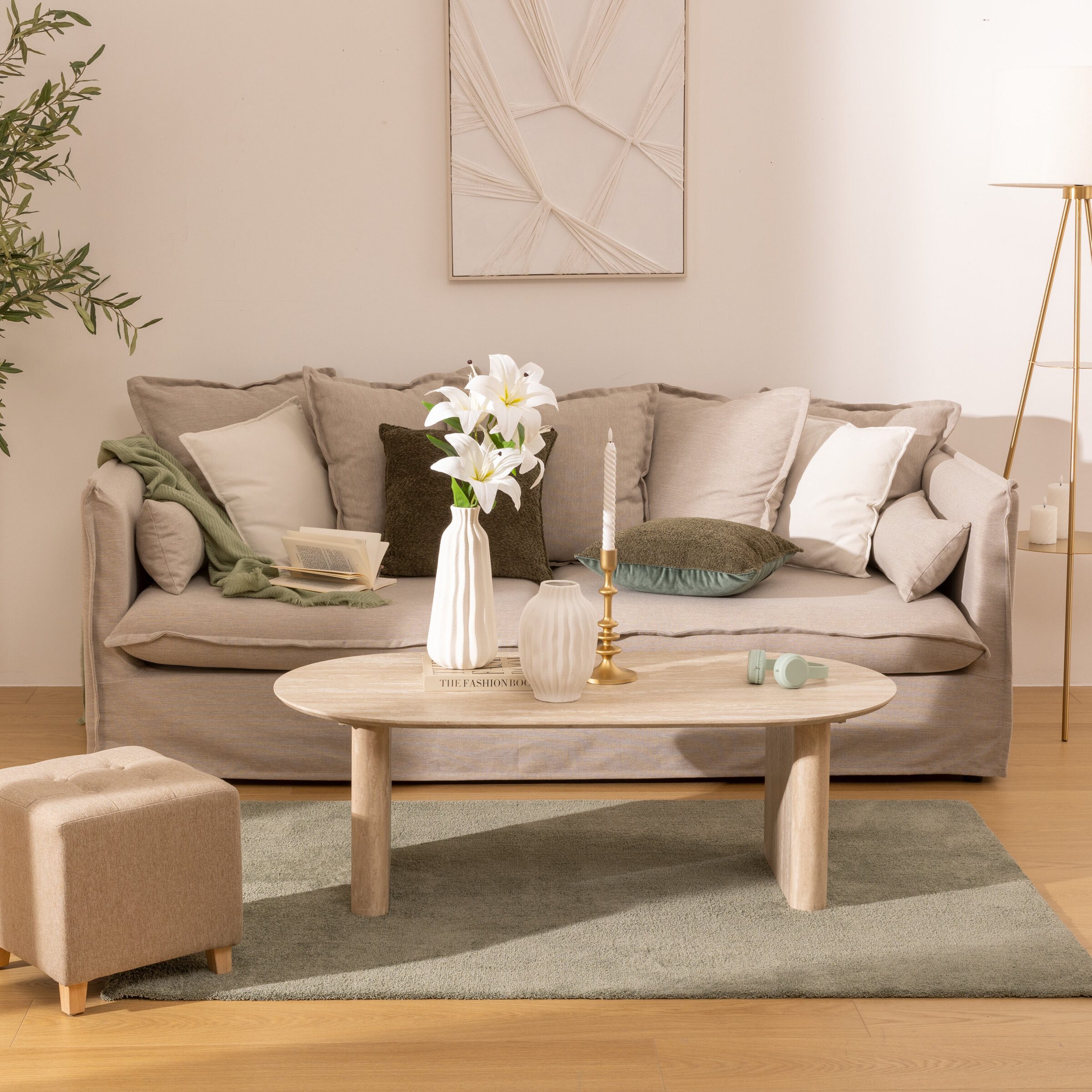 Atmosphera Créateur d'intérieur Beistelltisch Langer Couchtisch ANAYA, 120 x 60 x 40 cm (funktional)