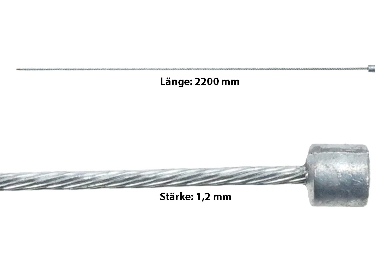 Schaltzug Fahrrad Schaltzug 2200 mm lang Edelstahl Bowdenzug Schaltung