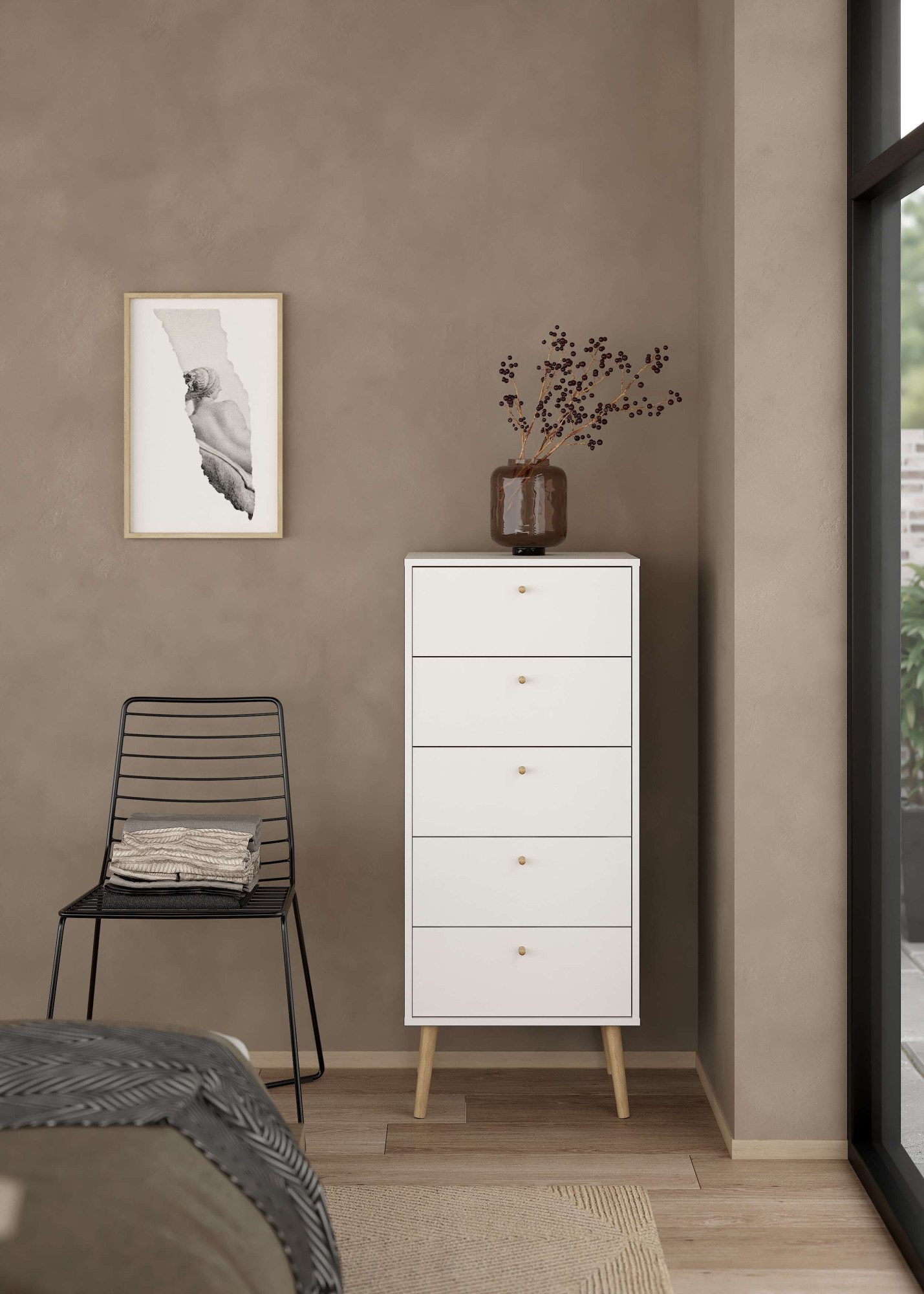 andas Highboard Bodo, Hochkommode, Aufbewahrung, Stauraum, günstig online kaufen