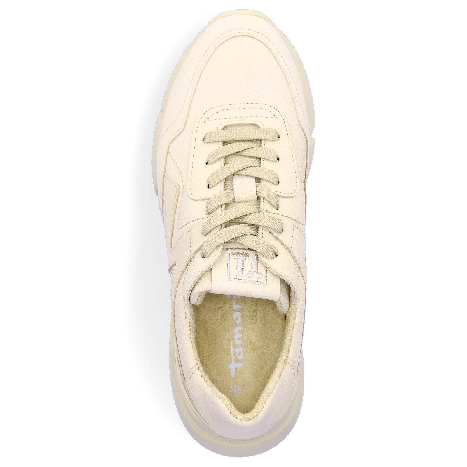 Tamaris Antelope Sneaker Damen Leder beige Tamaris Sneaker