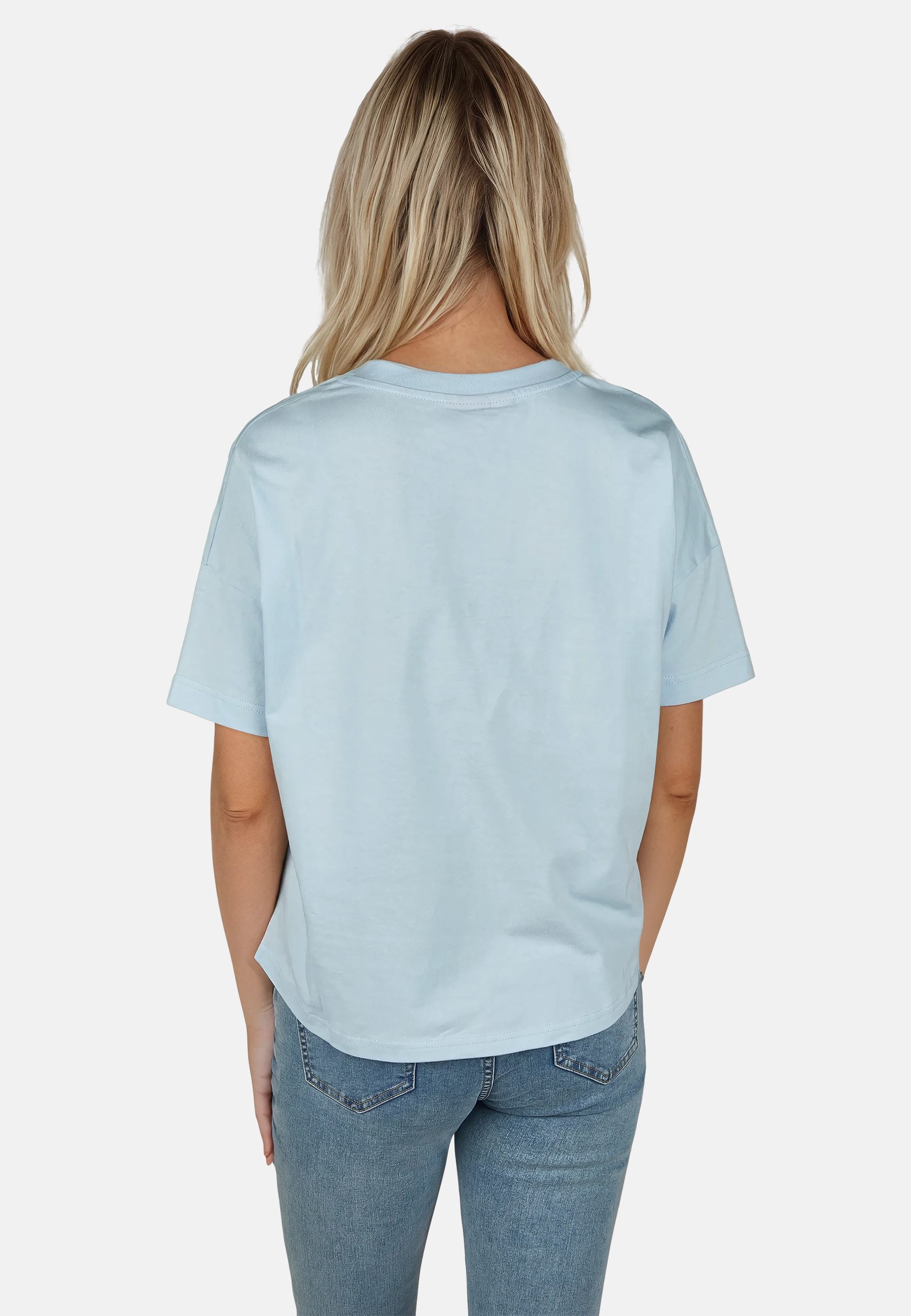 salzhaut T-Shirt LEEV Damen Oversized Endlich wieder Sommer! bequemes T-Shirt, Shirt, Top, Oberteil