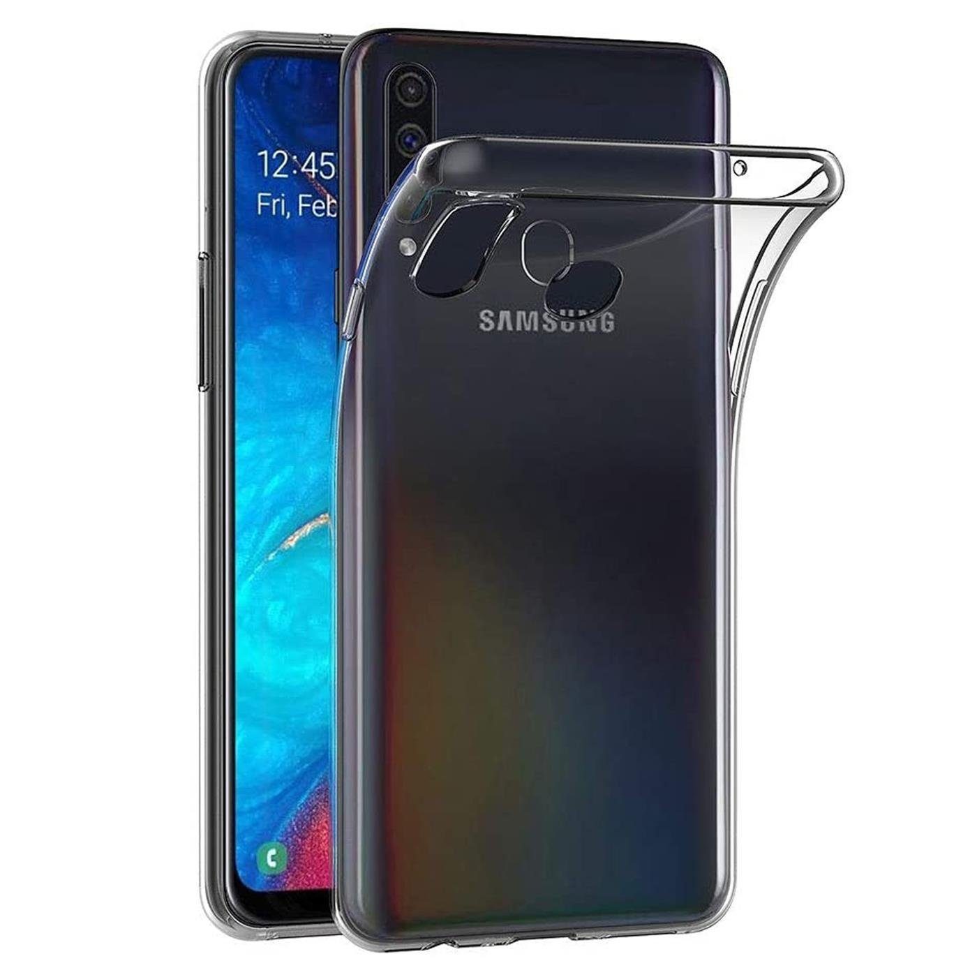 CoolGadget Handyhülle Transparent Ultra Slim Case für Samsung Galaxy A20s 6,5 Zoll, Silikon Hülle Dünne Schutzhülle für Samsung A20s Hülle