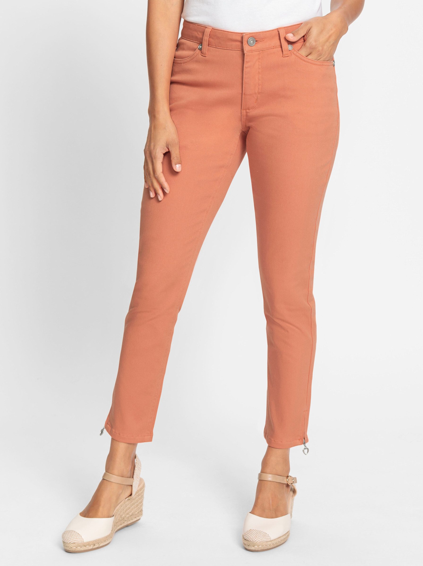 Witt Bequeme Jeans Twill-Hose leicht vertieft