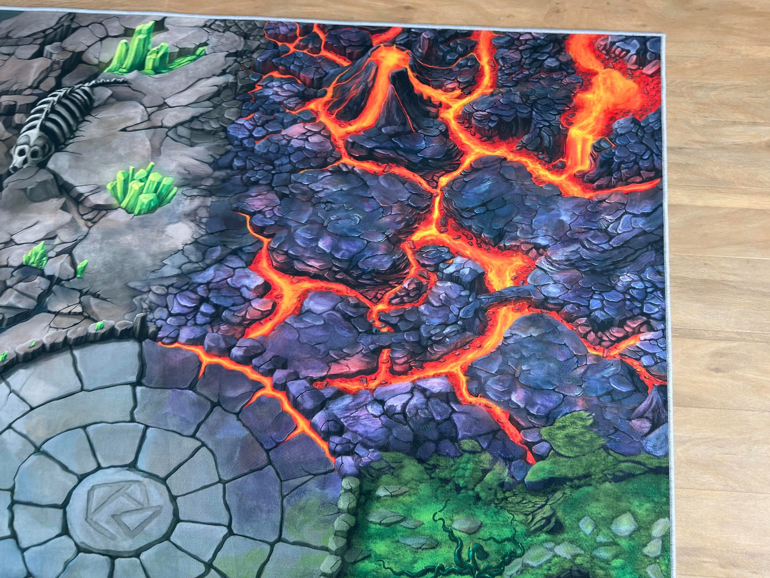 SkippiDoo Kinderteppich Spielteppich Kinderteppich Fantasy World für z.B. Schleich® Eldrador®, Für z.B. Schleich® Eldrador® Figuren passend