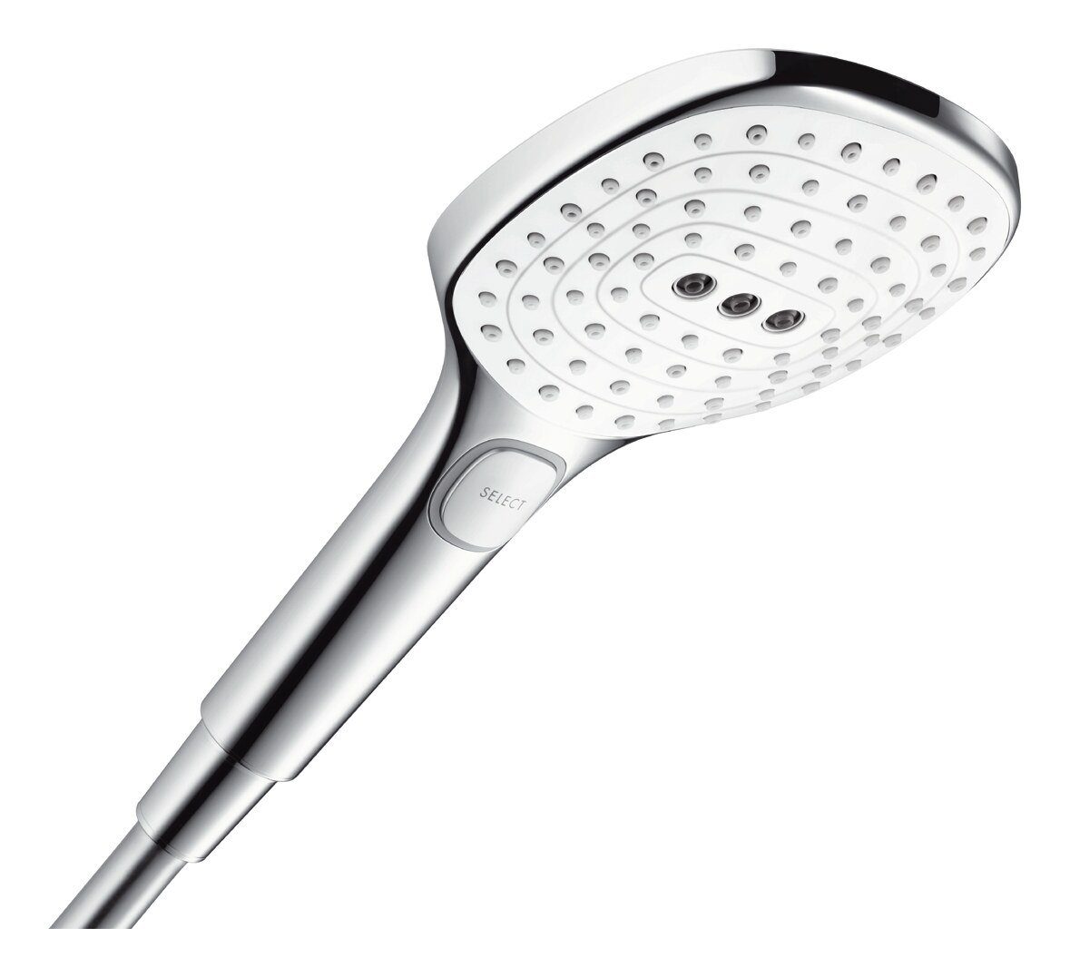 hansgrohe Handbrause Raindance Select E, Handbrause 120 3jet EcoSmart - Weiß / Chrom