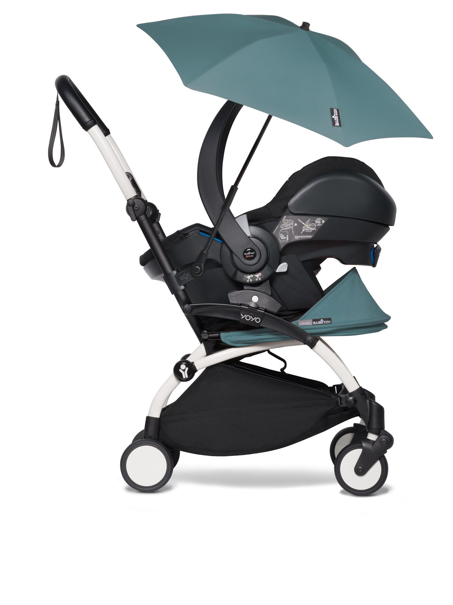 BABYZEN Kinderwagenschirm Sonnenschirm / Regenschirm Aqua Gestell für YOYO das