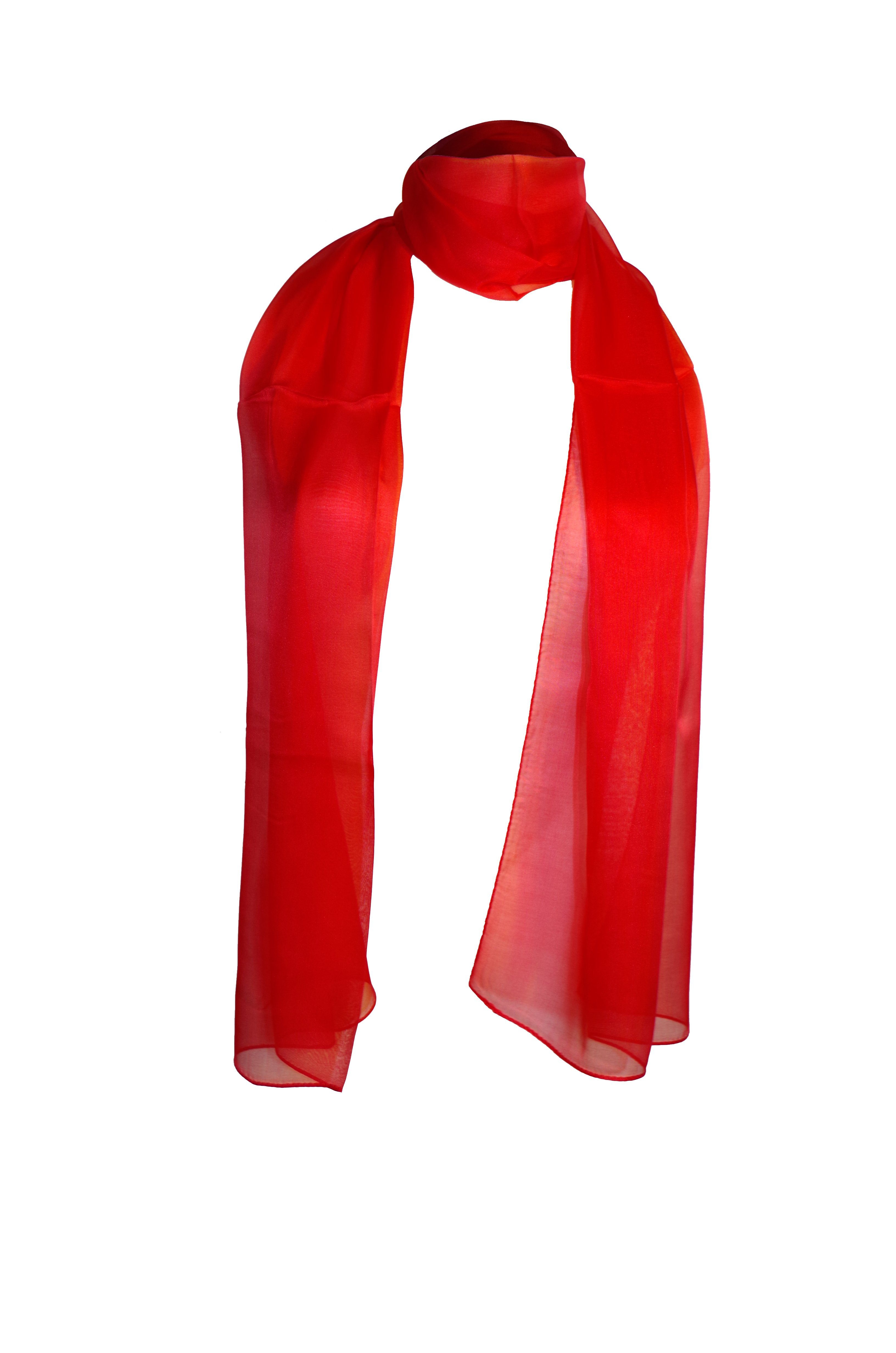 Posh Gear Seidenschal Seiden Schal Chiffon Scialle, aus 100% Seide