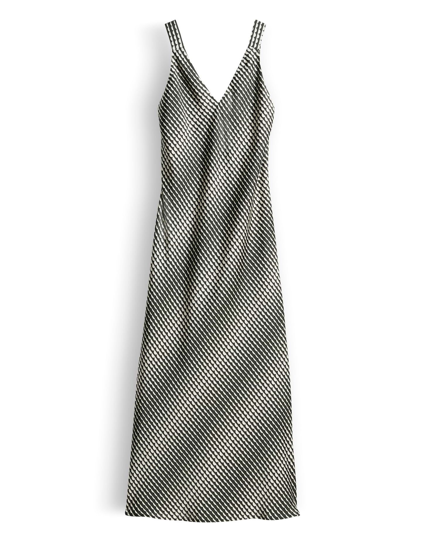 someday Midikleid Qova wave aus Satin mit Schimmer Schimmernd mit Allover-Print für elegante Looks