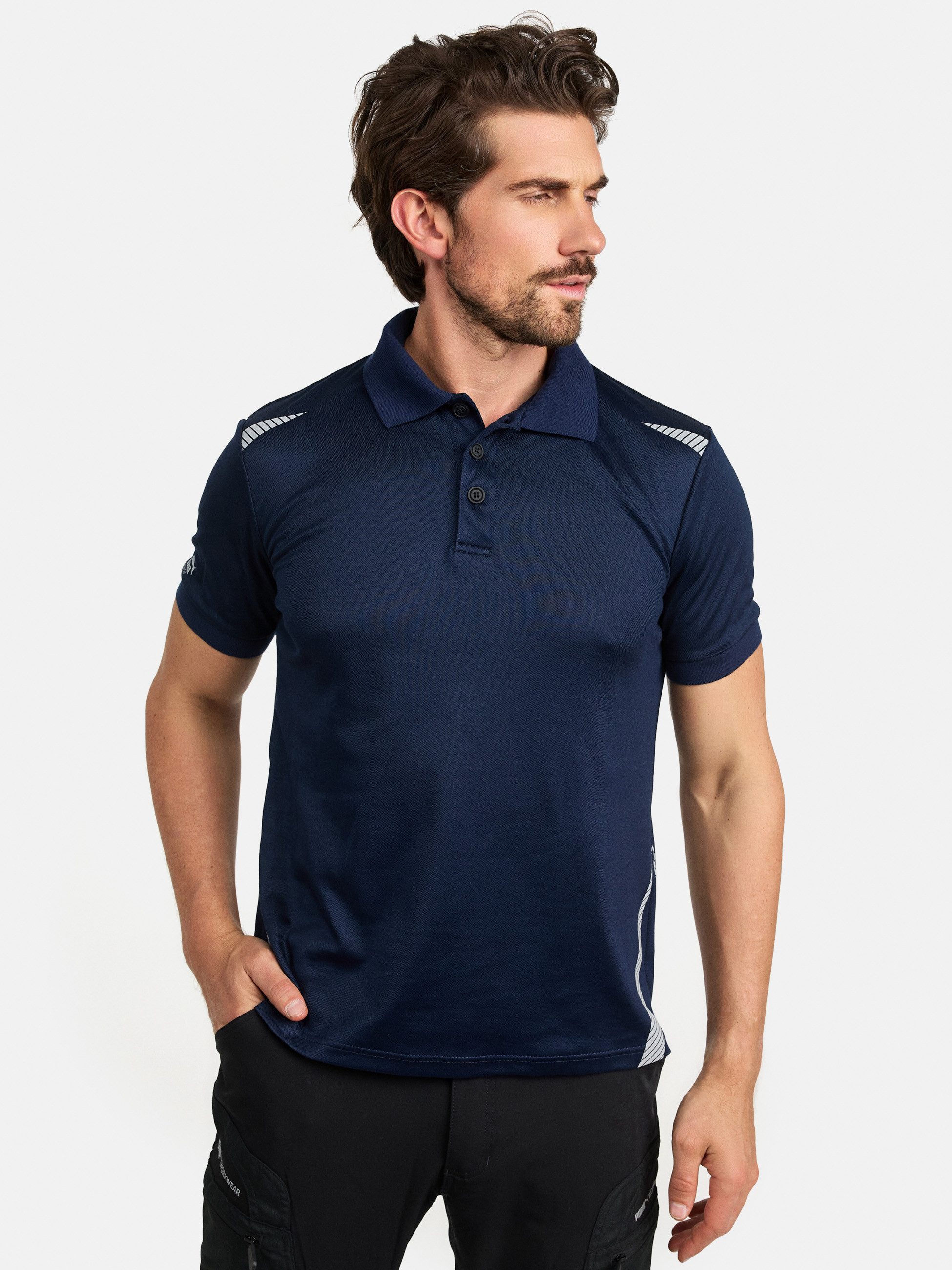 PUMA Workwear Poloshirt ESSENTIALS aus robustem Gewebe und Reflektoren für Herren