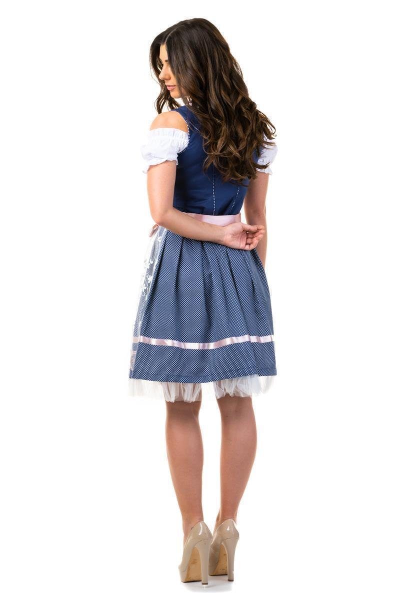 Trachtl Dirndl DIRNDL TRACHTENKLEID DAMEN SARAH BLAU 3.TLG günstig online kaufen