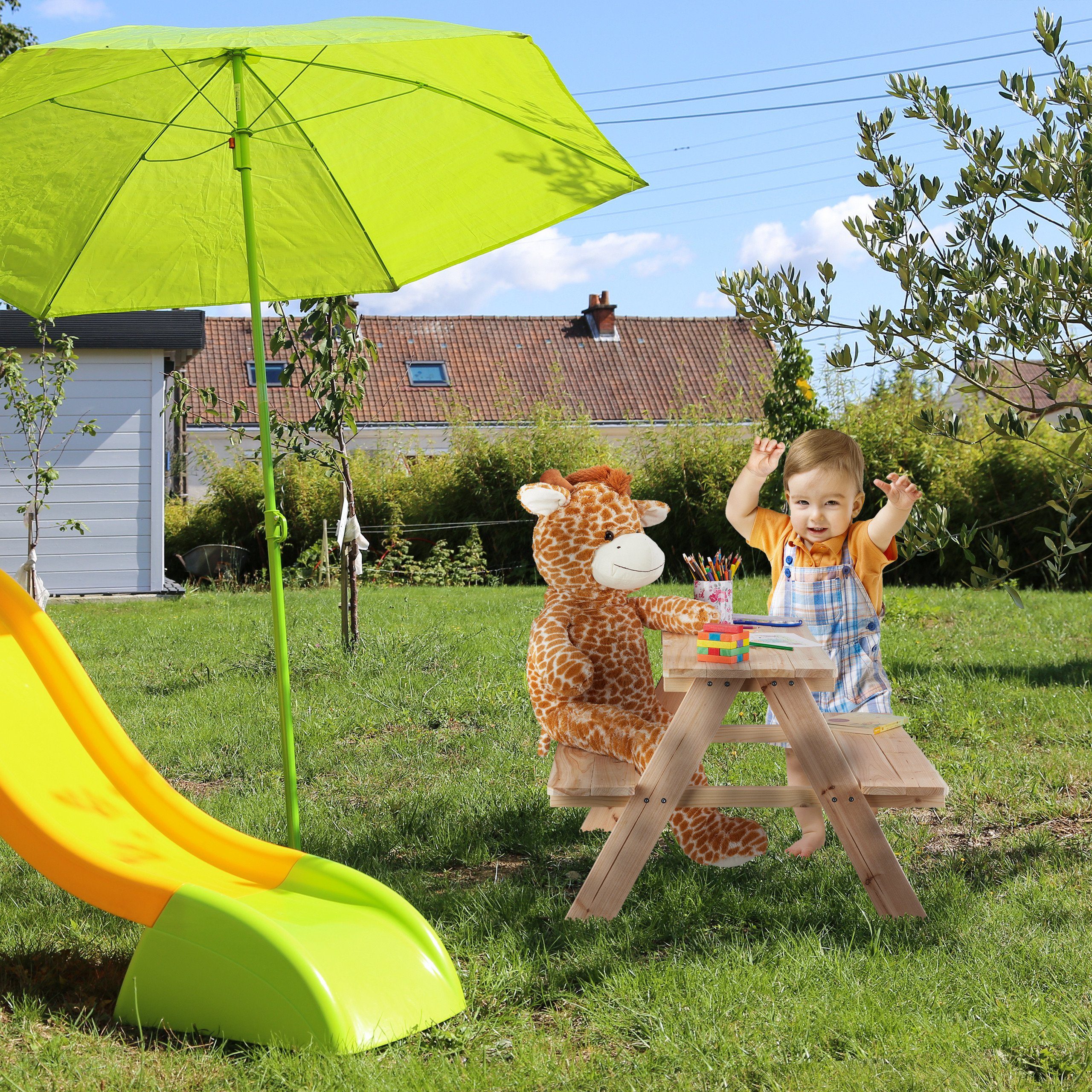 relaxdays Garten-Kindersitzgruppe Kindersitzgruppe Holz günstig online kaufen