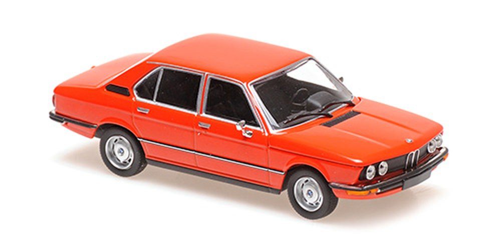 Maxichamps Modellauto BMW 520 E12 1972 rot, Maßstab 1:43
