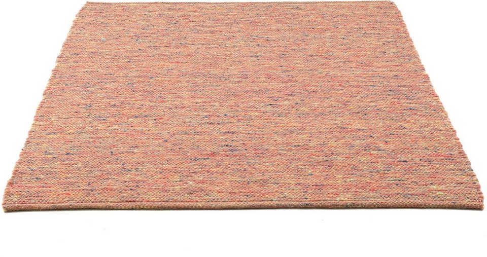 Wollteppich Alm Freude, THEKO, rechteckig, Höhe: 12 mm, Handweb Teppich,  reine Wolle, meliert, handgewebt