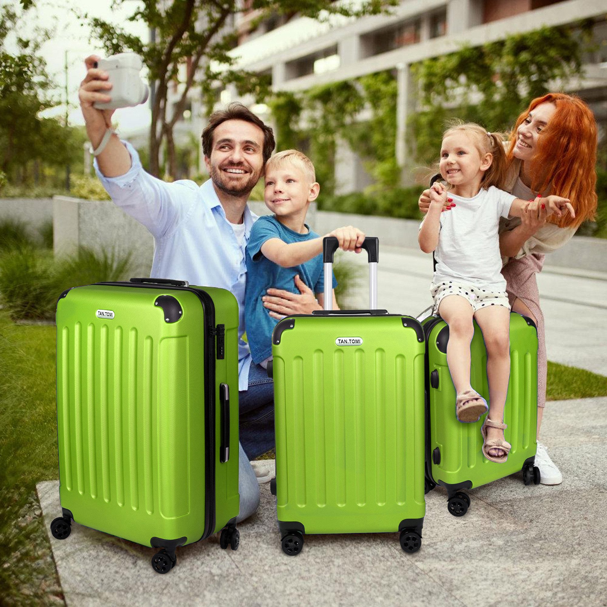 TAN.TOMI Hartschalen-Trolley Hartschalen-Koffer Trolley Rollkoffer Reisekof günstig online kaufen