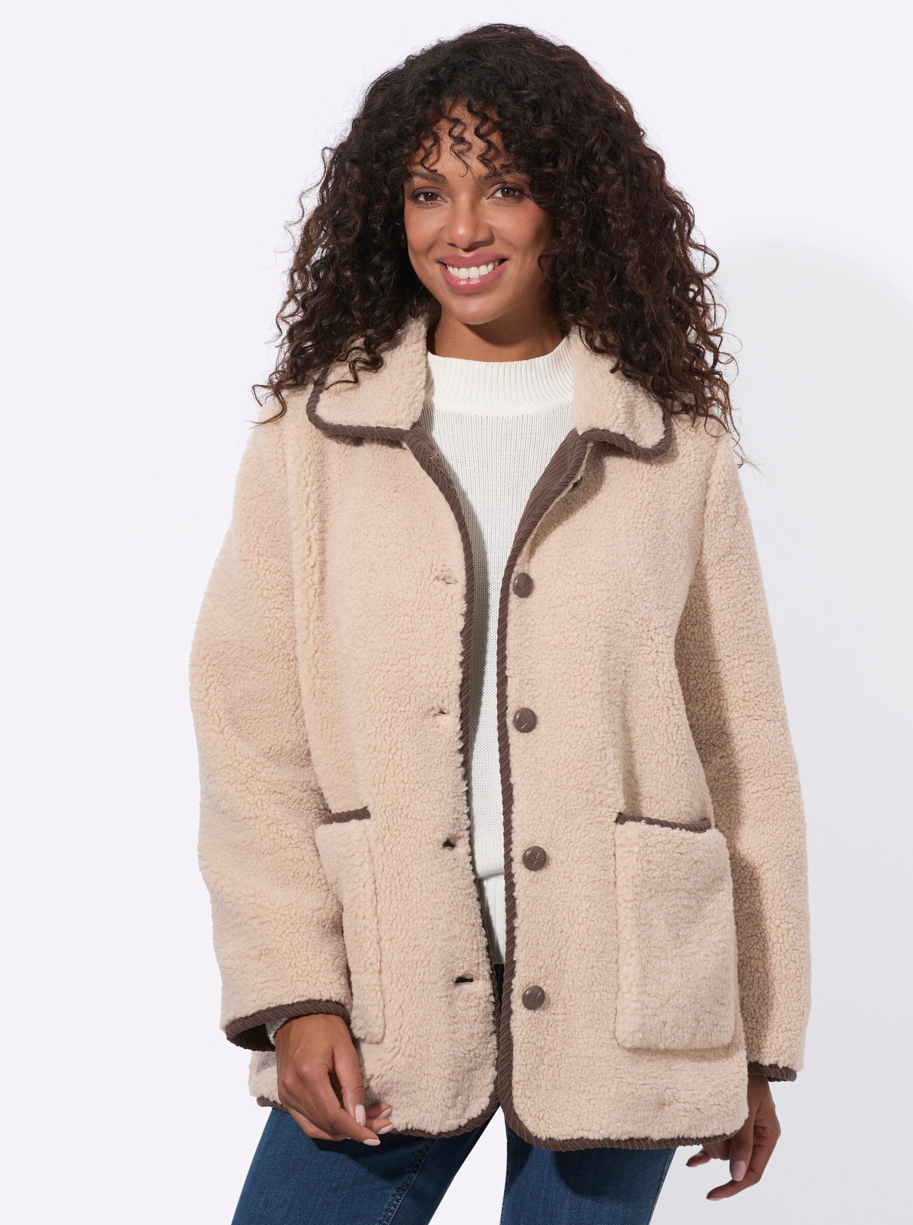 Witt Allwetterjacke Teddy-Jacke Langarm