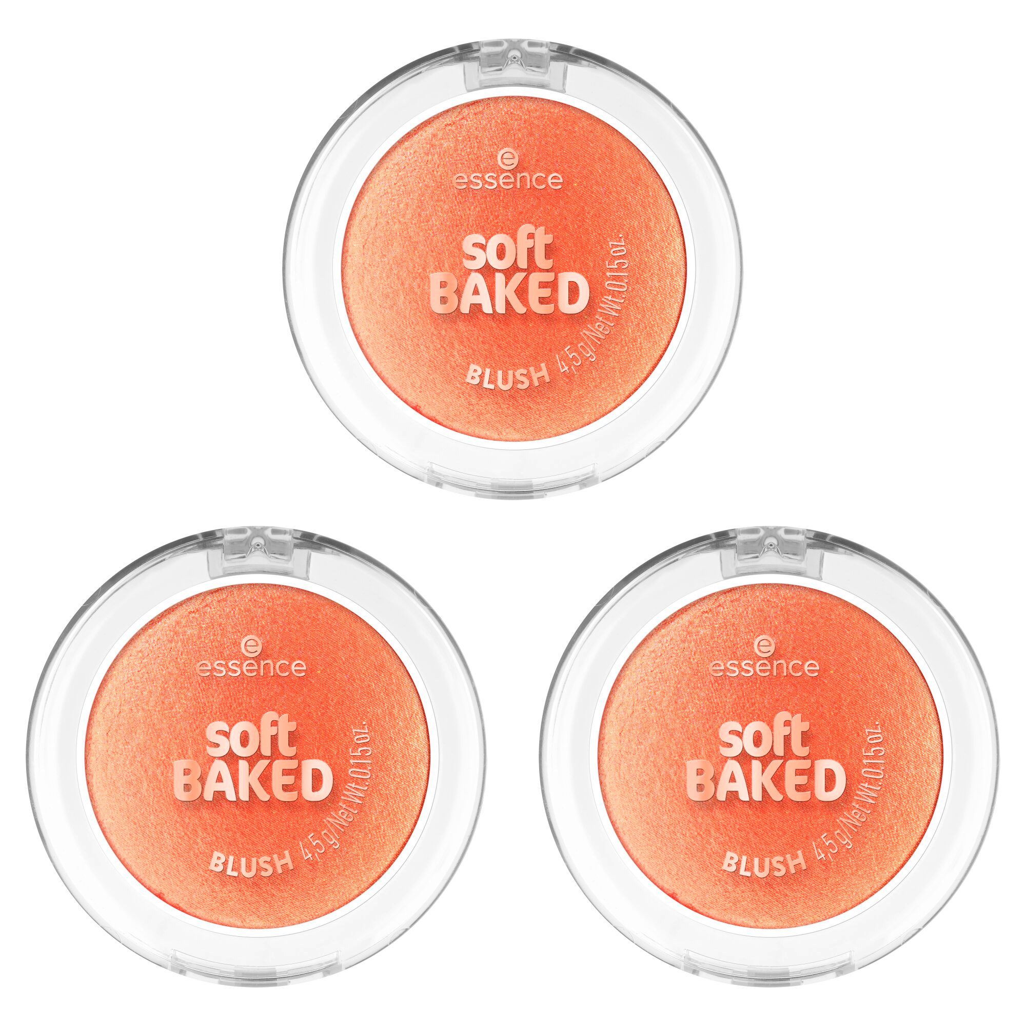 Essence Rouge soft BAKED BLUSH, 3-tlg.