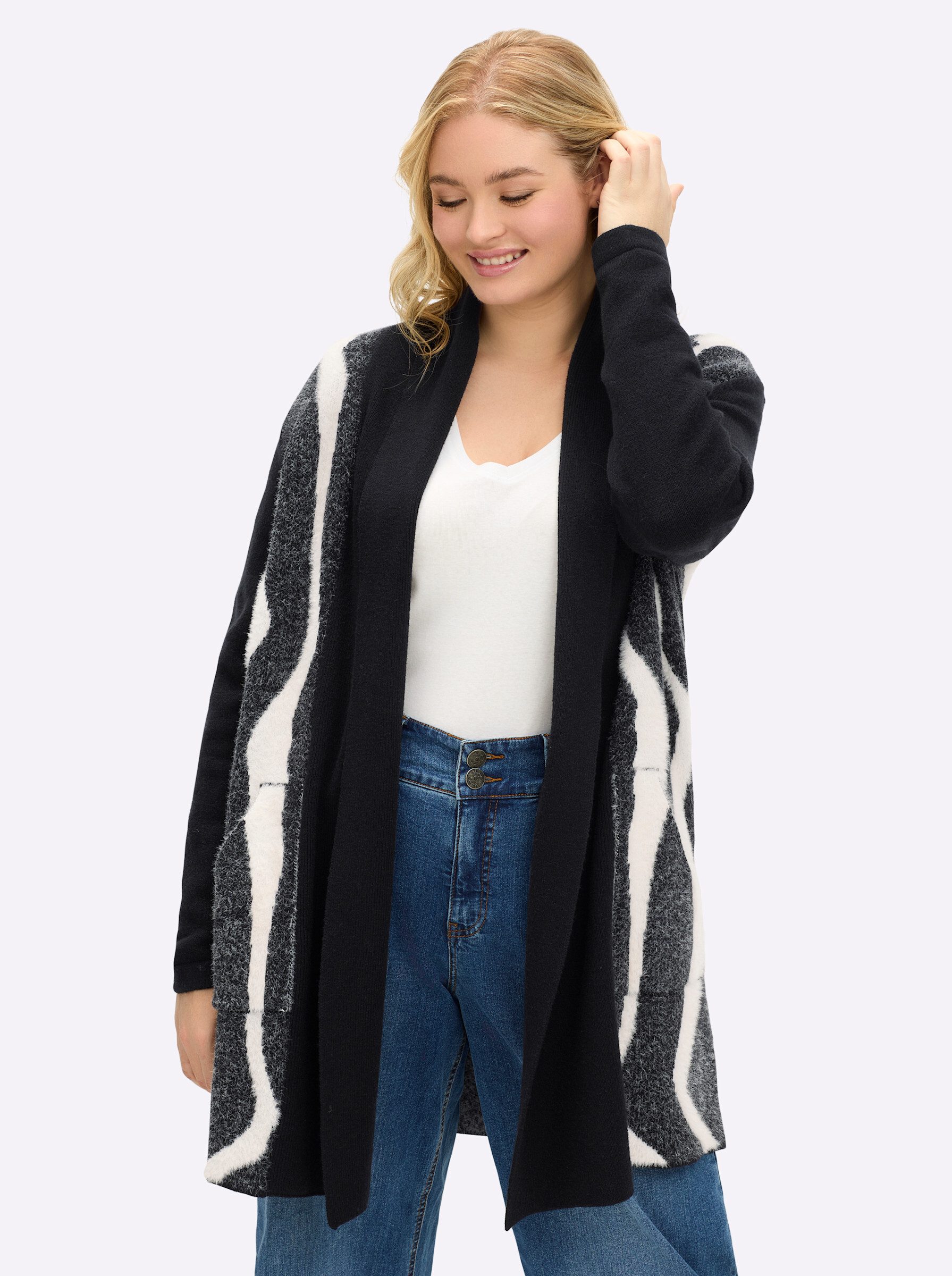 Sheego Strickjacke Strickjacke günstig online kaufen