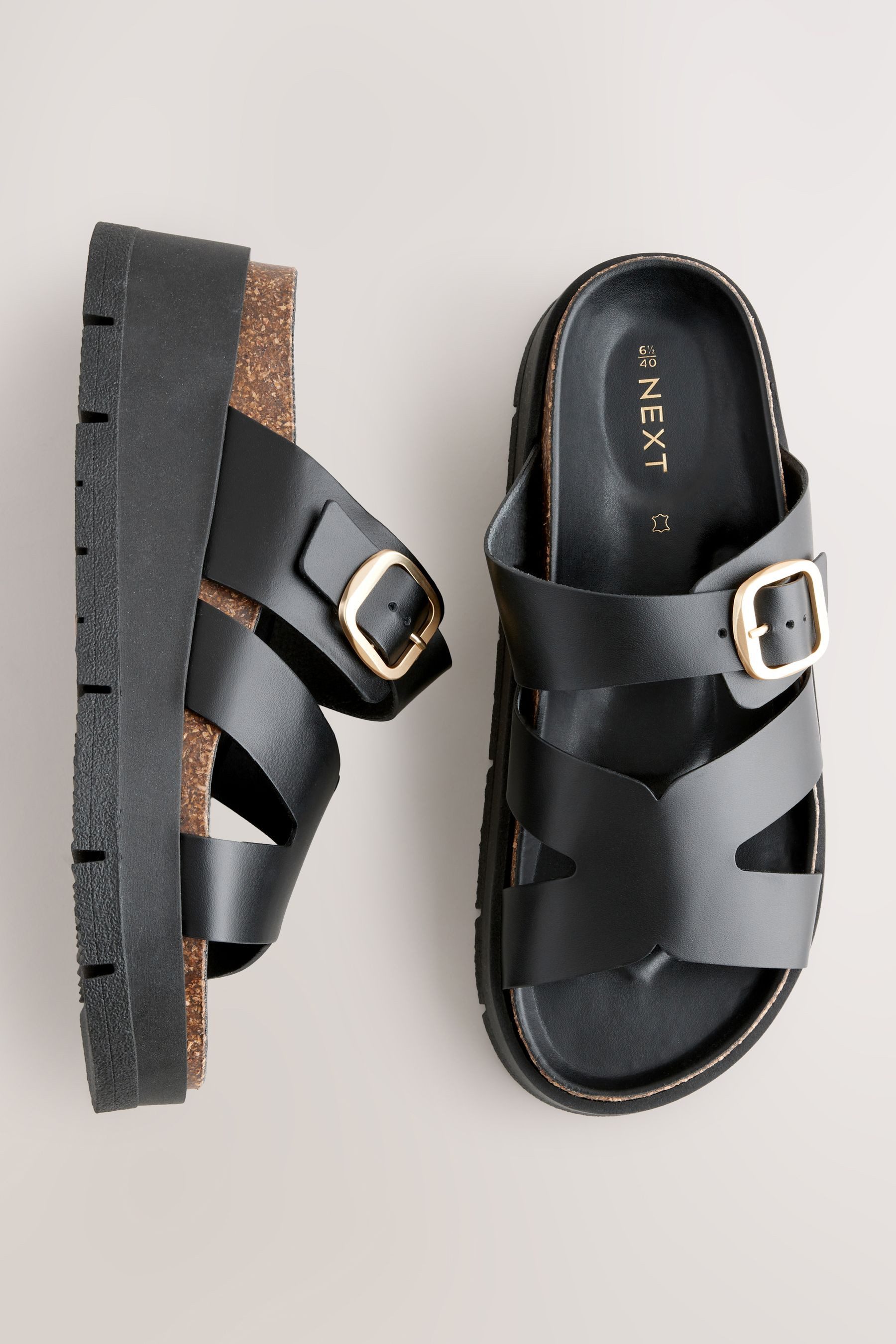 Next Forever Comfort® Keilabsatzschuh mit Riemen Pantolette (1-tlg)