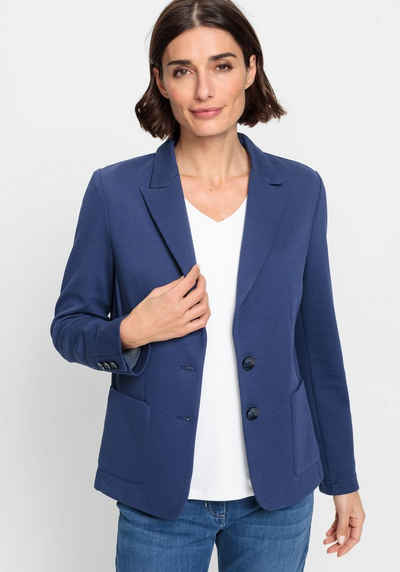 Olsen Jerseyblazer mit aufgesetzten Taschen