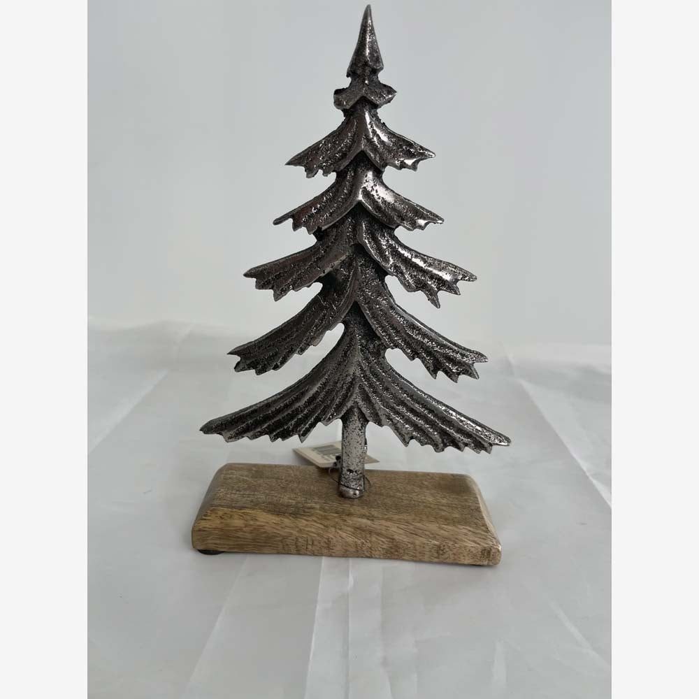 Lesli Living Dekofigur Tannenbaum auf Mangoholz günstig online kaufen