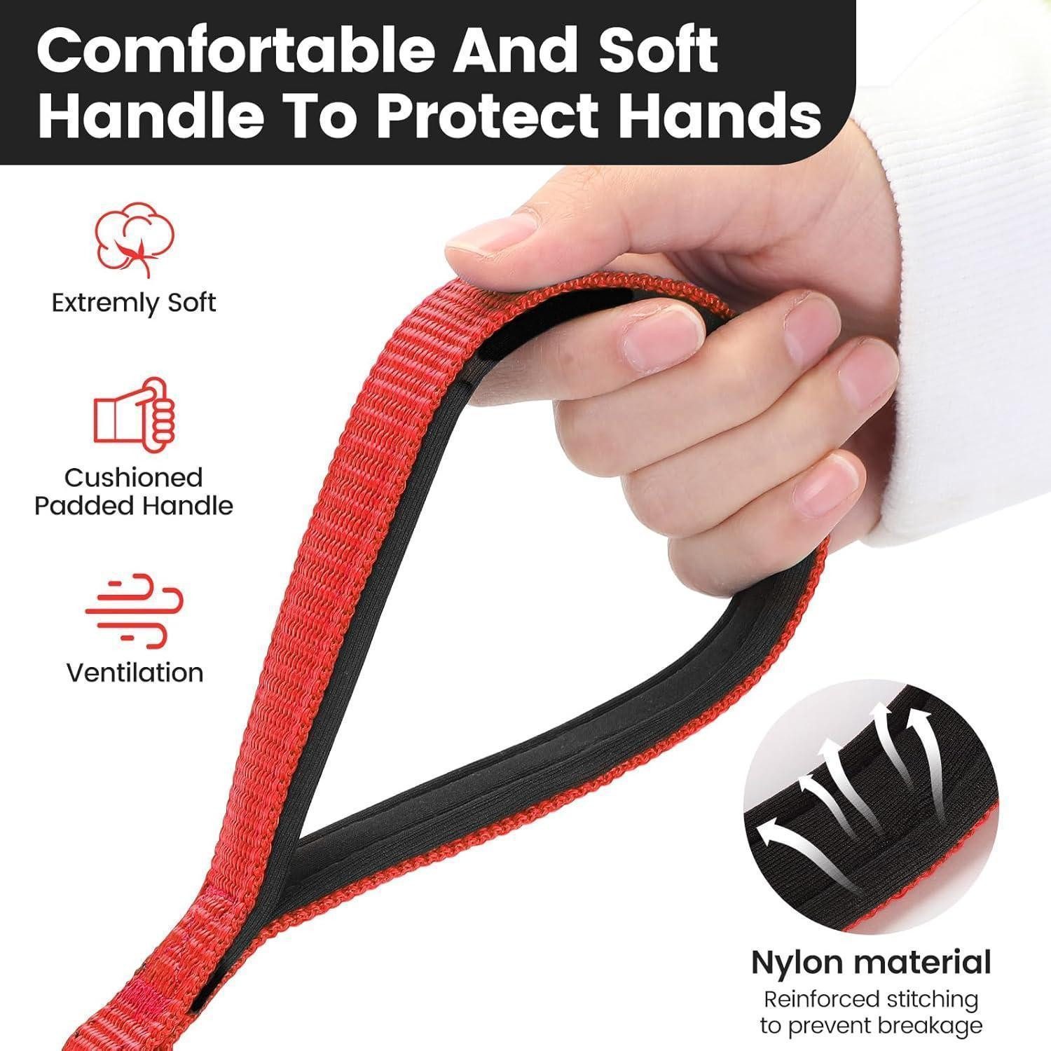 HAPPY HACHI Schleppleine Schleppleine für Hunde 5m Nylon robust mit D-Karabiner
