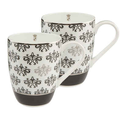 Goebel Tasse Künstlertasse Maja von Hohenzollern 2-tlg. Floral, Fine Bone China, Kaffeetasse Teetasse Kaffeepott