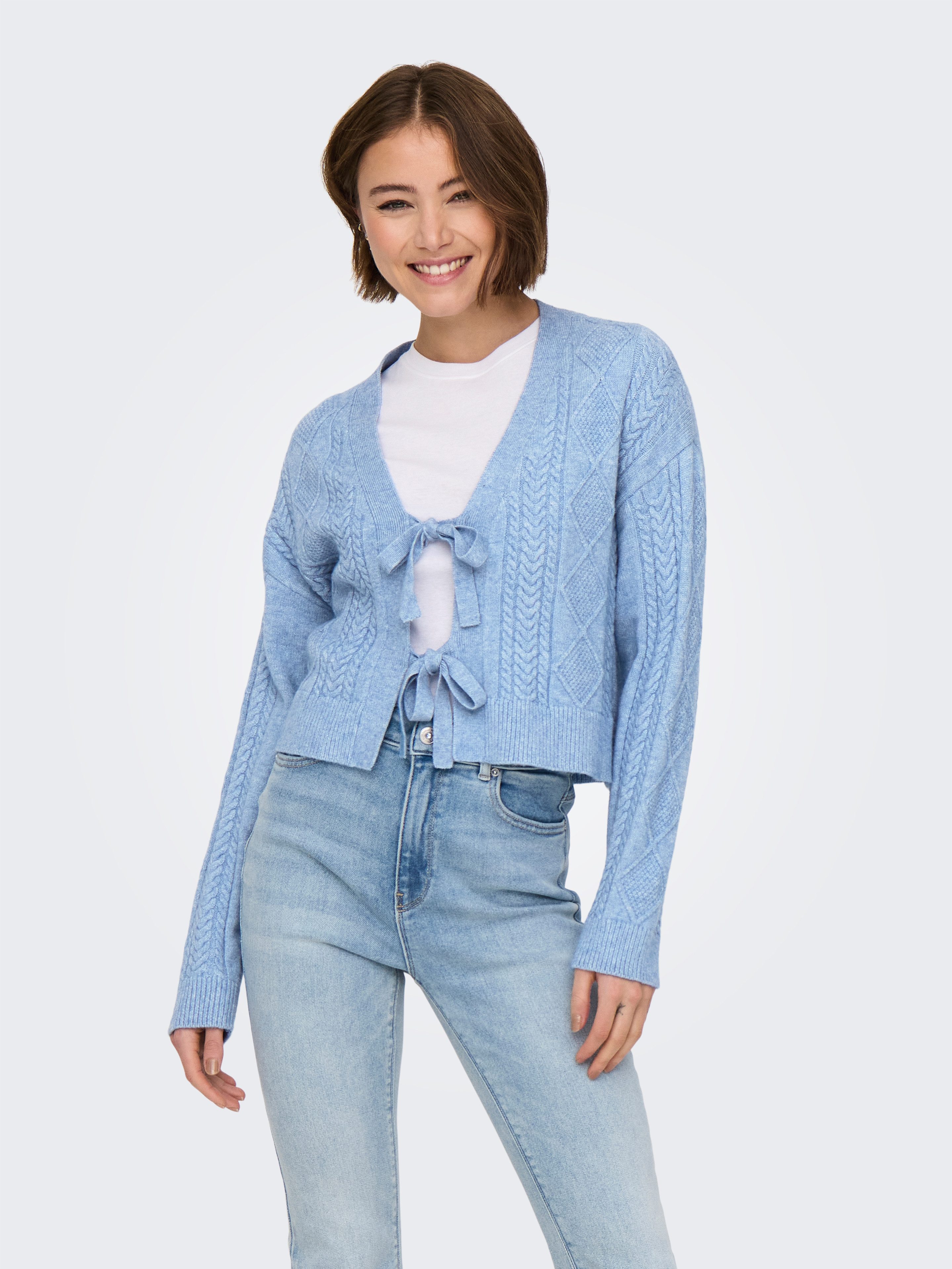 ONLY Strickjacke ONLFIA LS STRING CARDIGAN günstig online kaufen