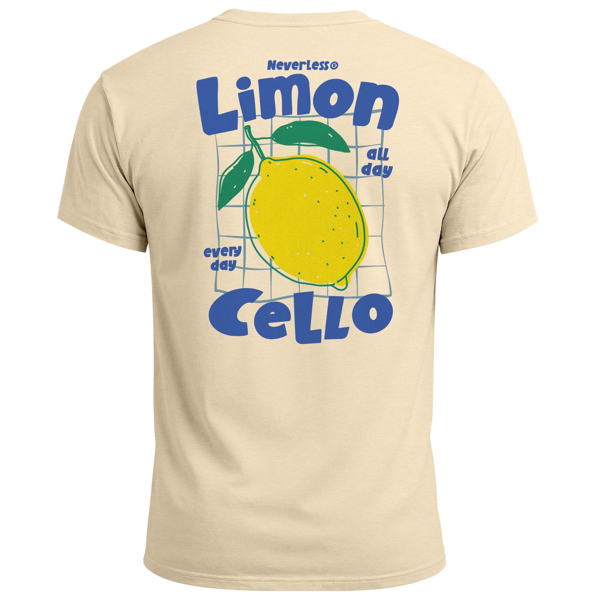 Neverless Print-Shirt Herren T-Shirt Backprint Sommer Grafikshirt im Retro günstig online kaufen