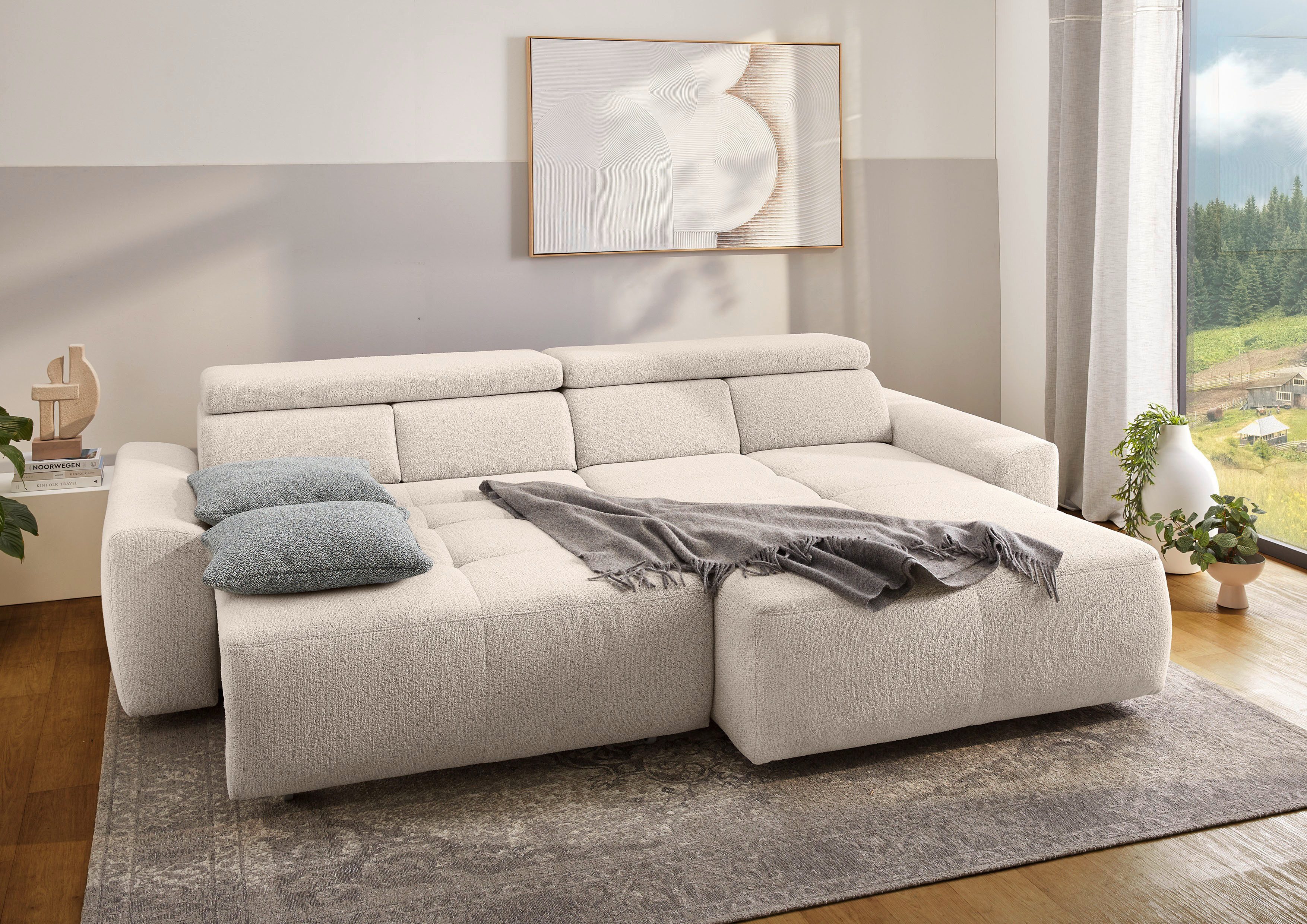 Jockenhöfer Gruppe Ecksofa Unos, L-Form, mit 60cm elektrischer Sitztiefenve günstig online kaufen