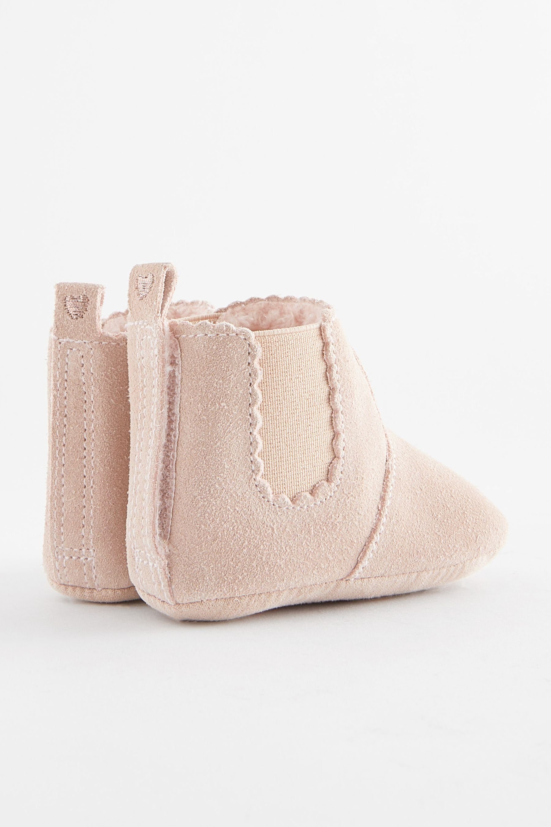 Baby-Chelsea-Stiefeletten Babystiefel Leather (1-tlg) Next Pink