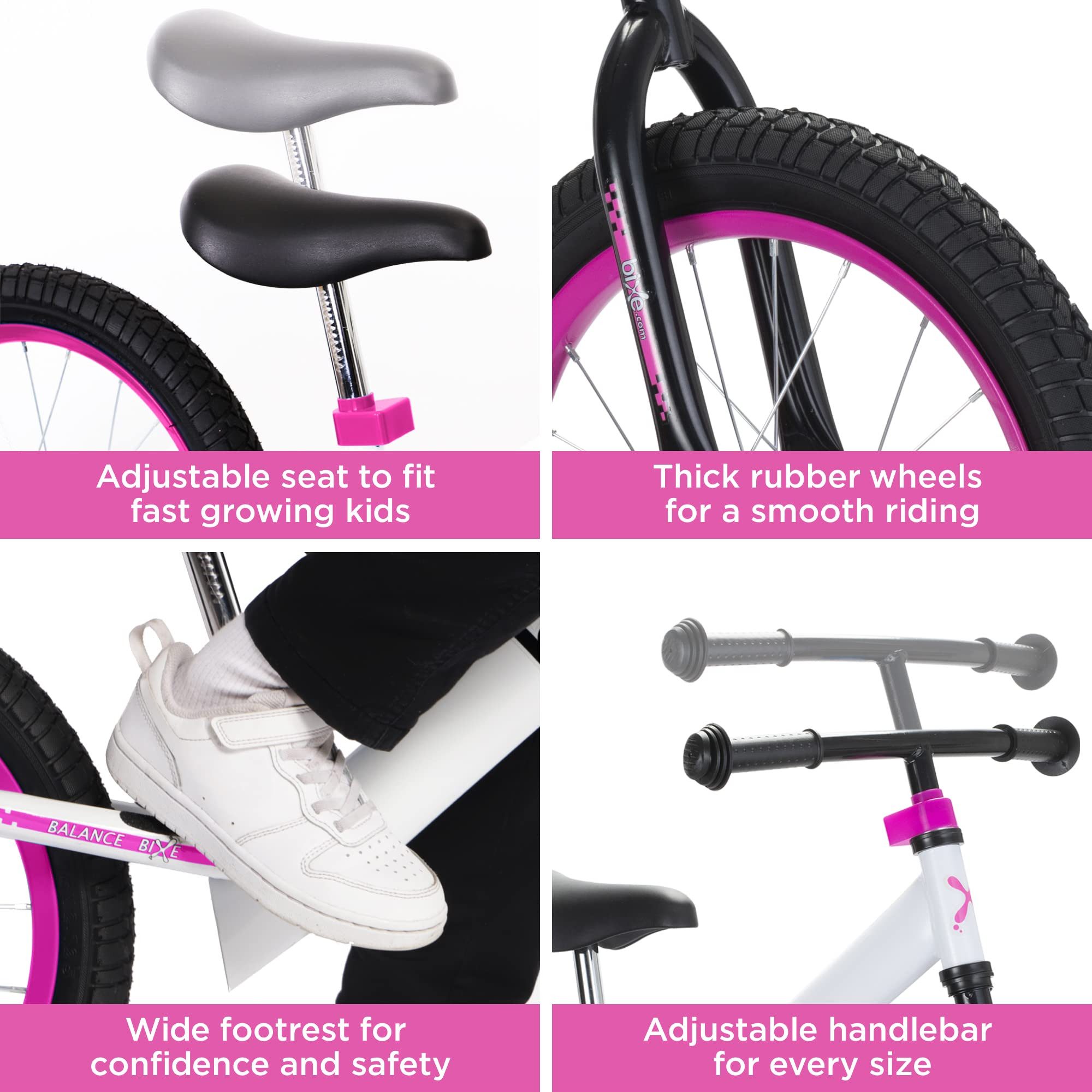 Bixe Laufrad Bixe 16 Zoll Kinder Laufrad ab 5 Jahre - Balance Bike