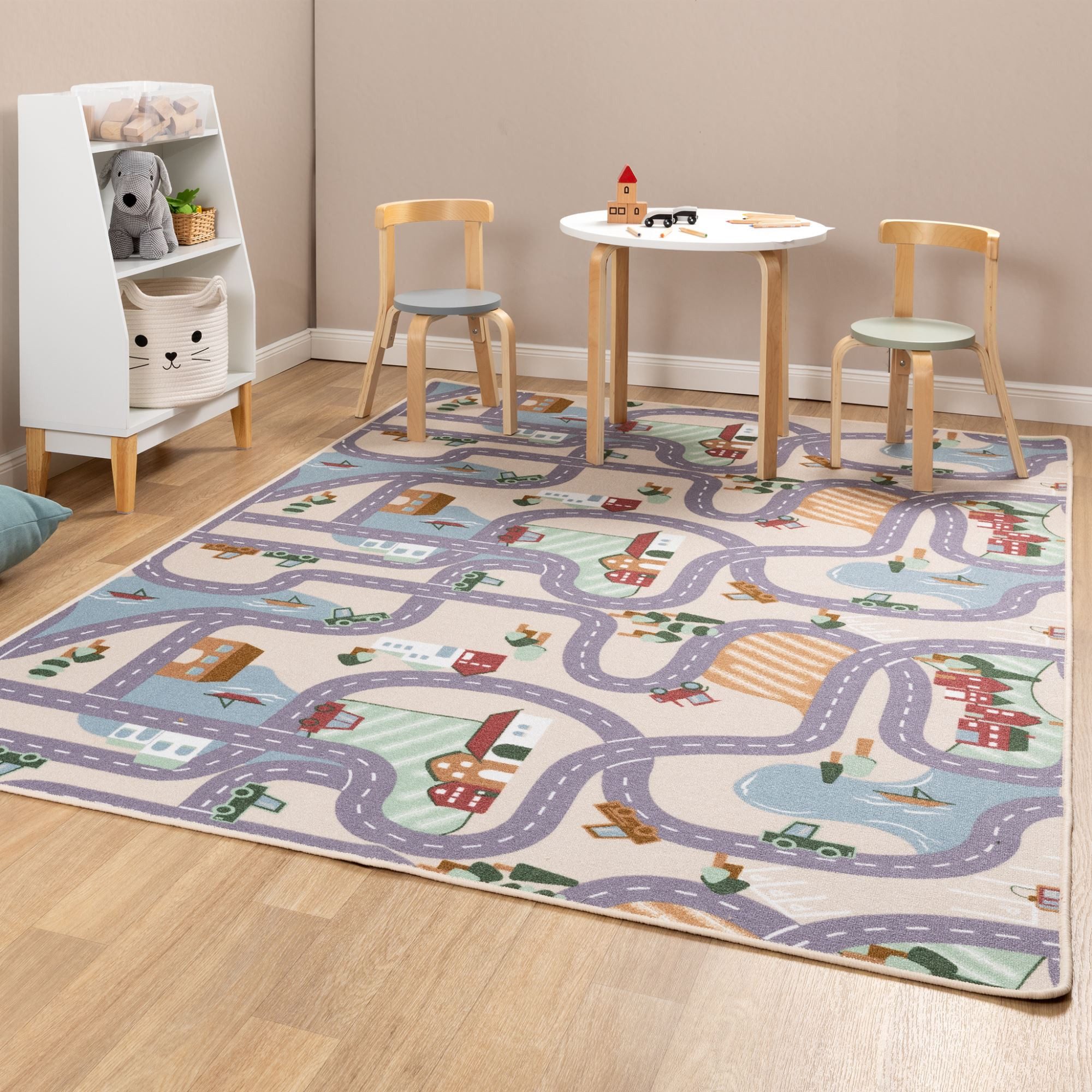 Steffensmeier Kinderteppich Matteo, Rechteckig, Straßenteppich, Kinderzimmer